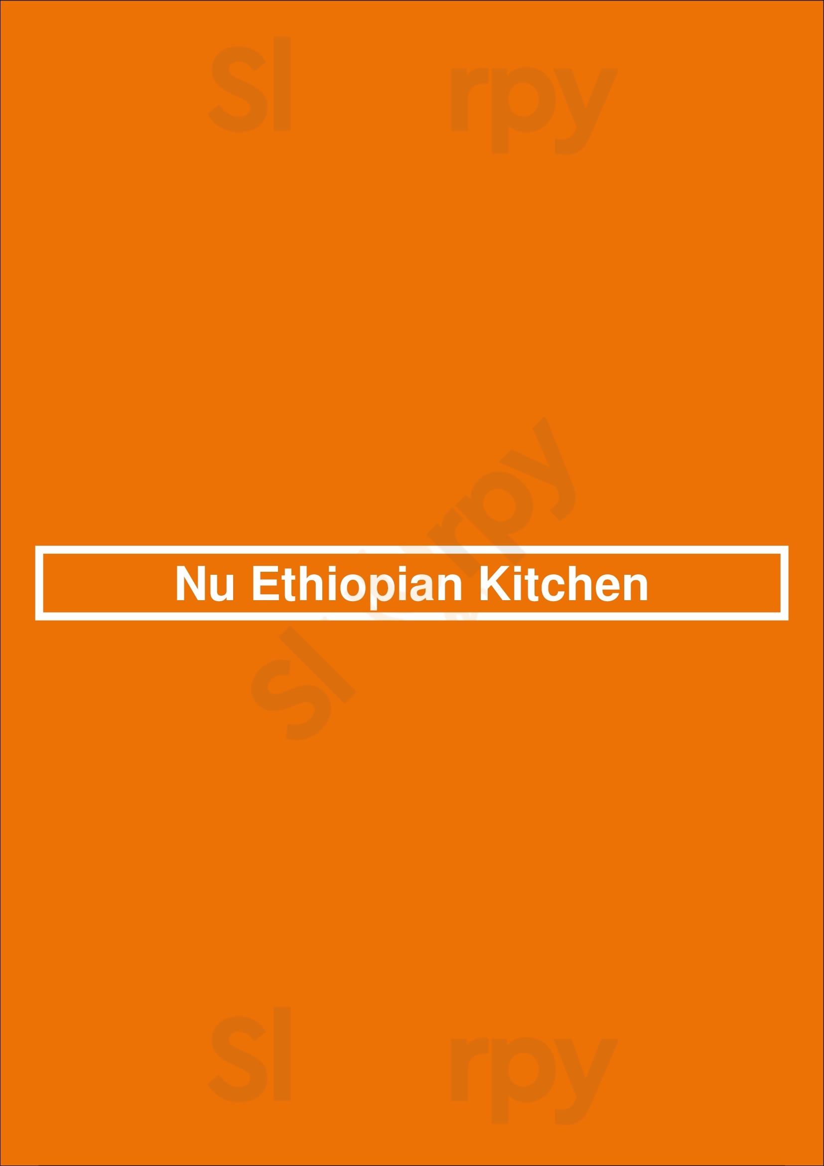 Nu Ethiopian Kitchen Las Vegas Menu - 1