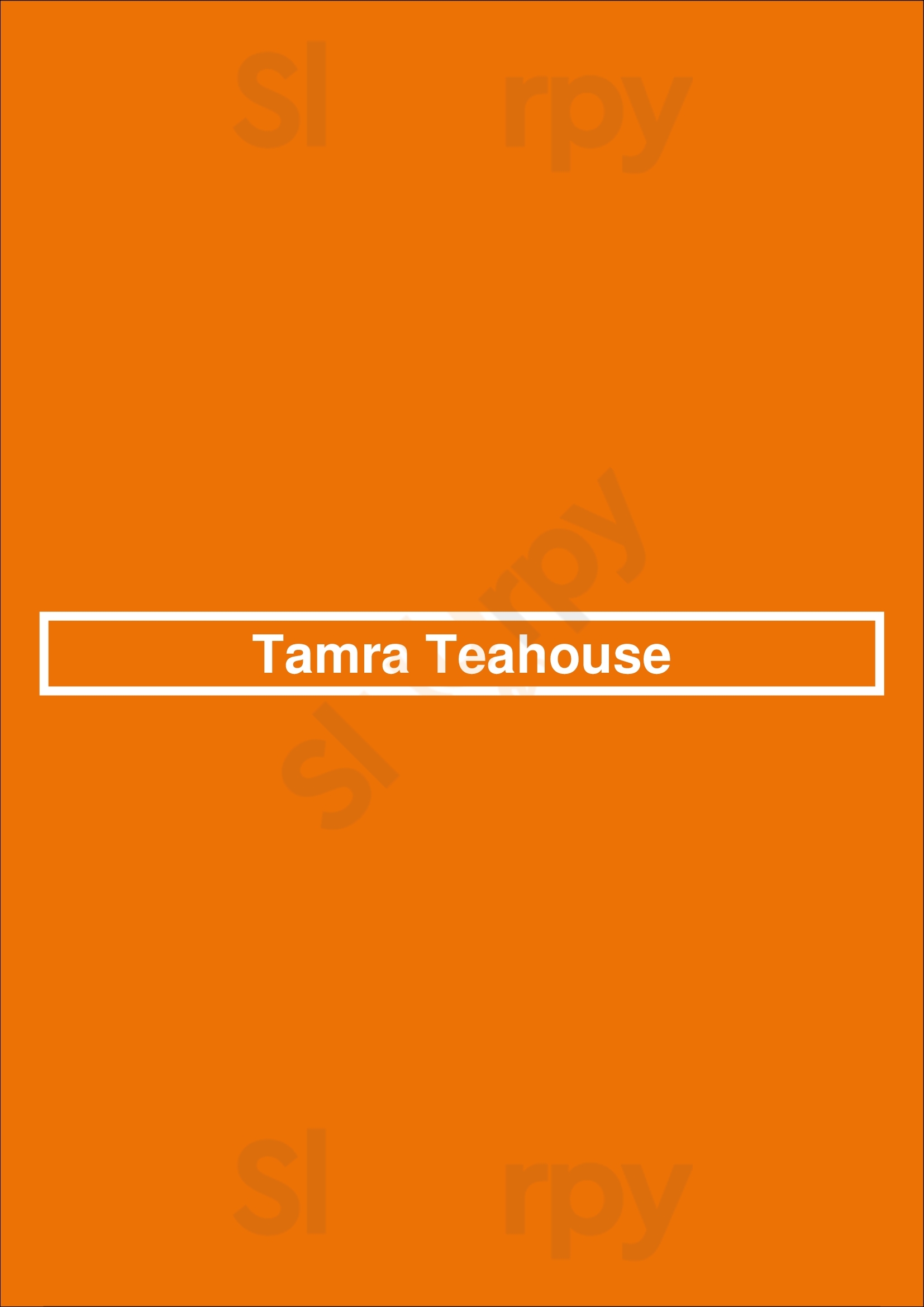 Tamra Teahouse Brooklyn Menu - 1