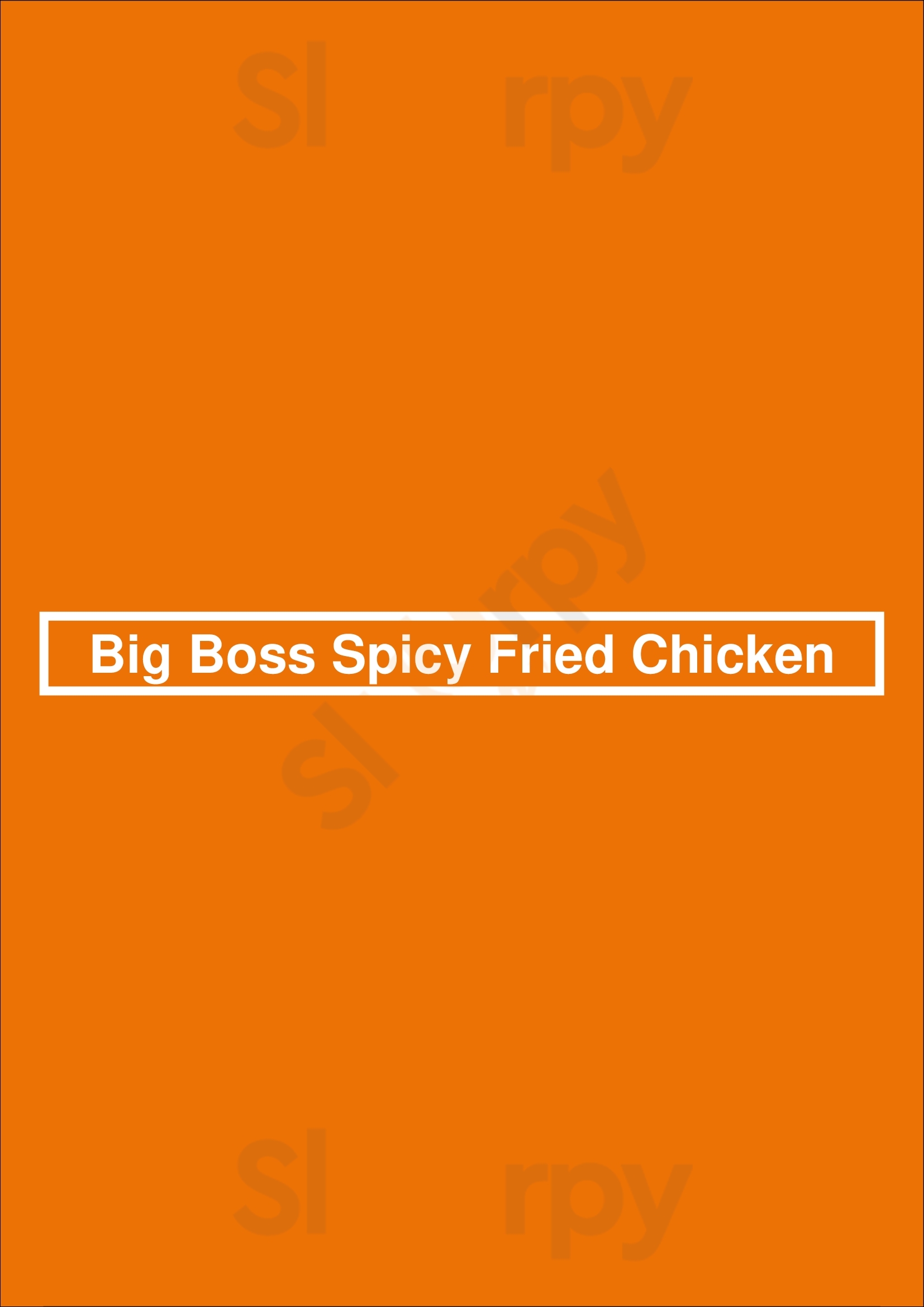 Main Menu - Big Boss