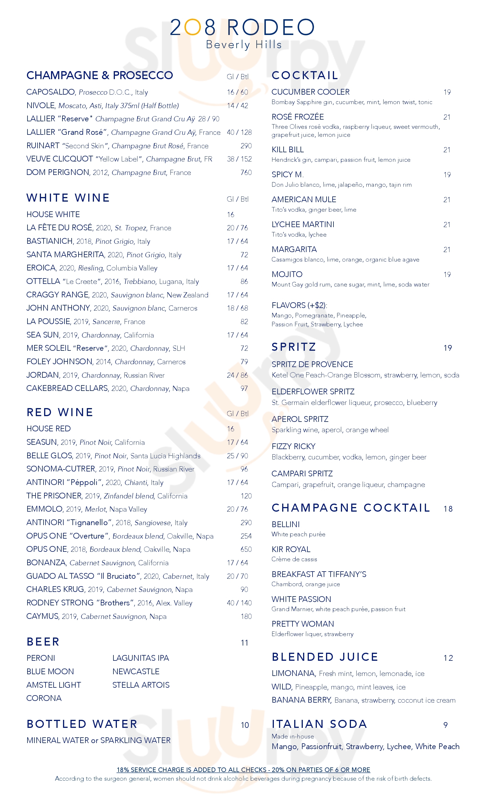 Main Menu - 208 To Go