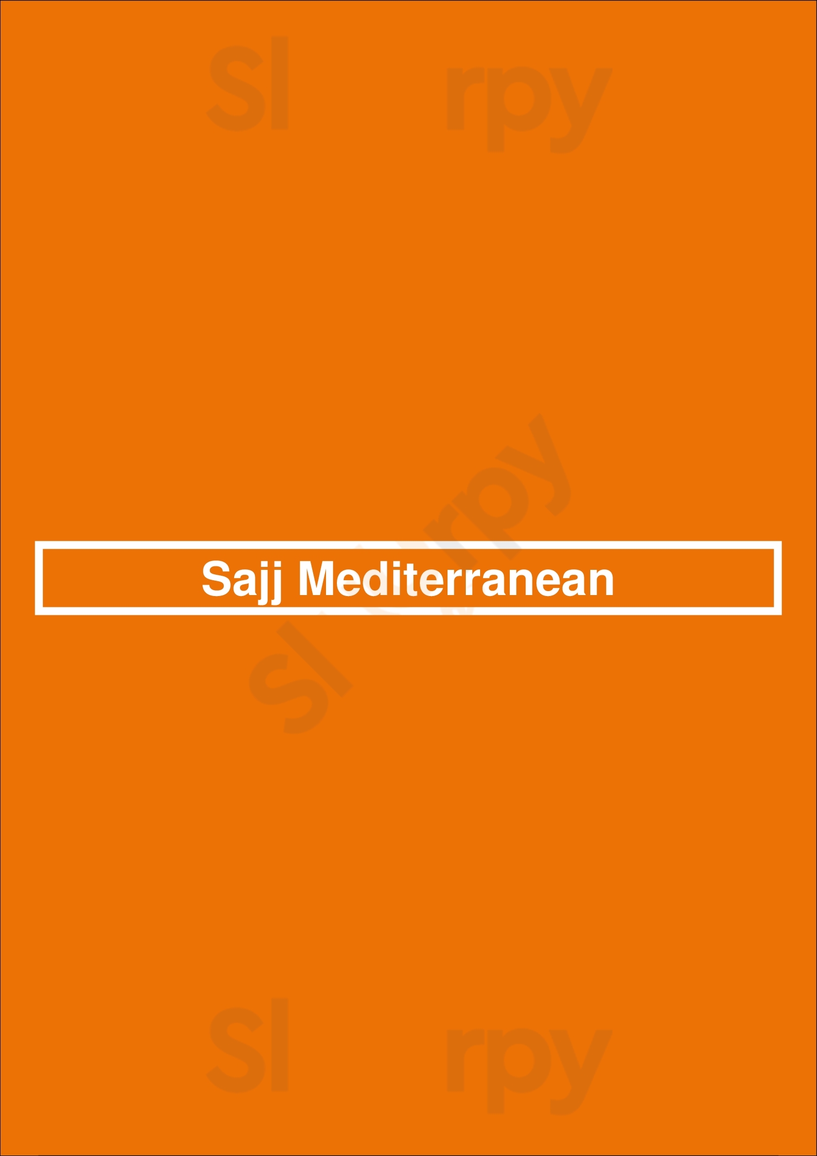 Main Menu - Sajj Mediterranean