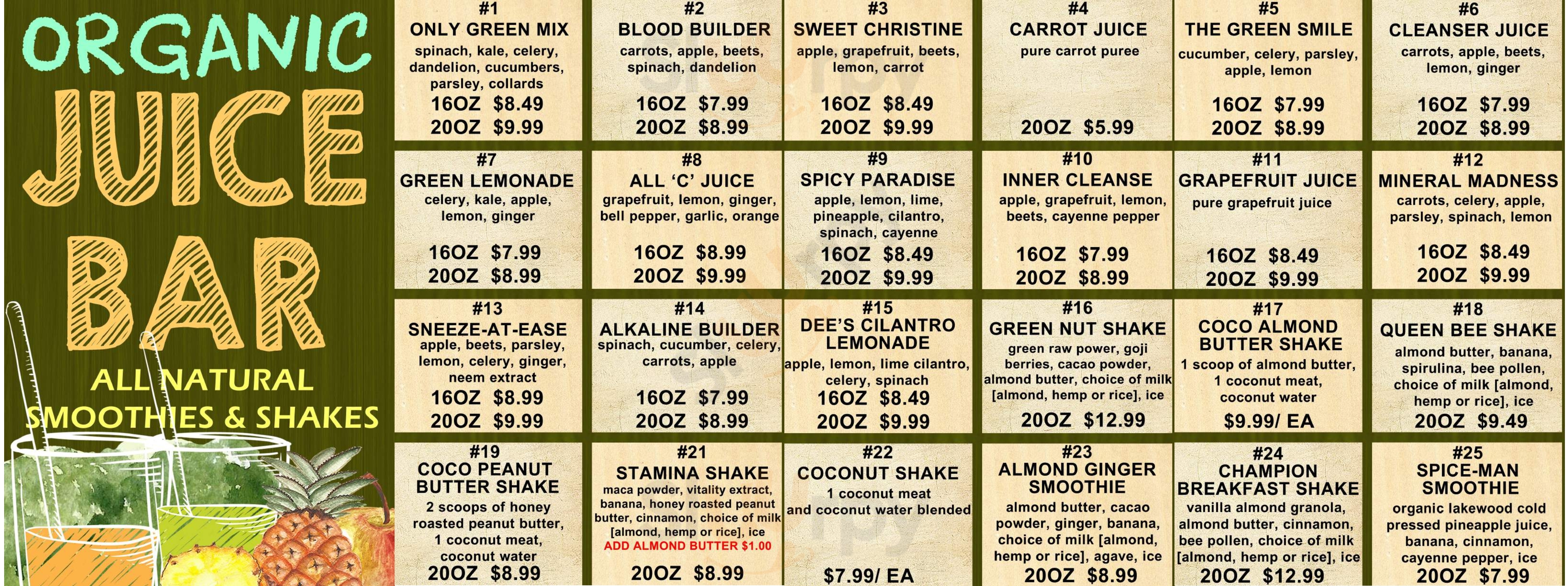 Main Menu - Westerly Natural Market