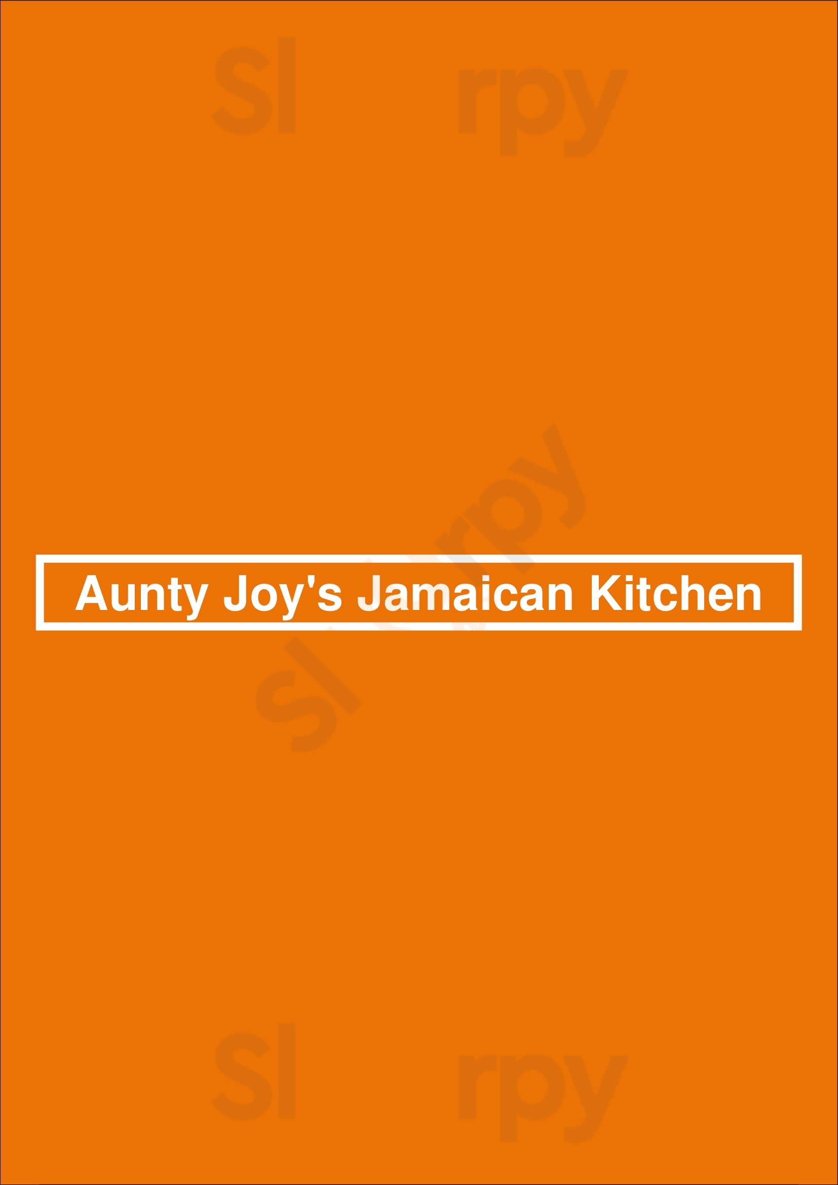 Aunty Joy's Jamaican Kitchen Chicago Menu - 1
