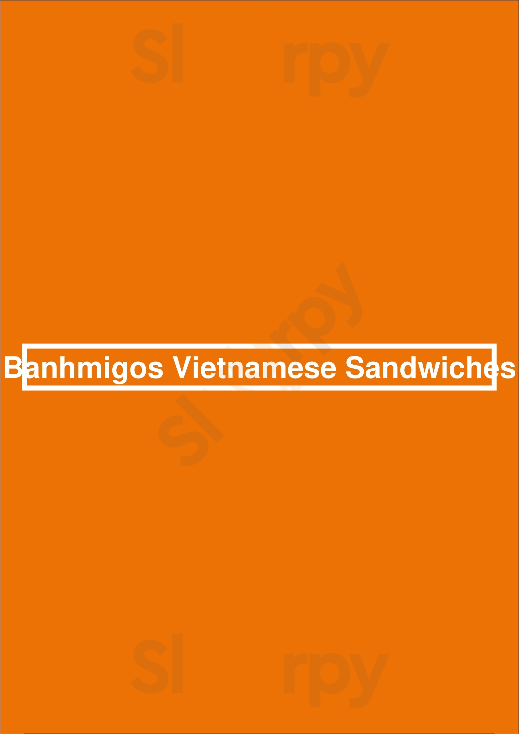 Main Menu - Banhmigos