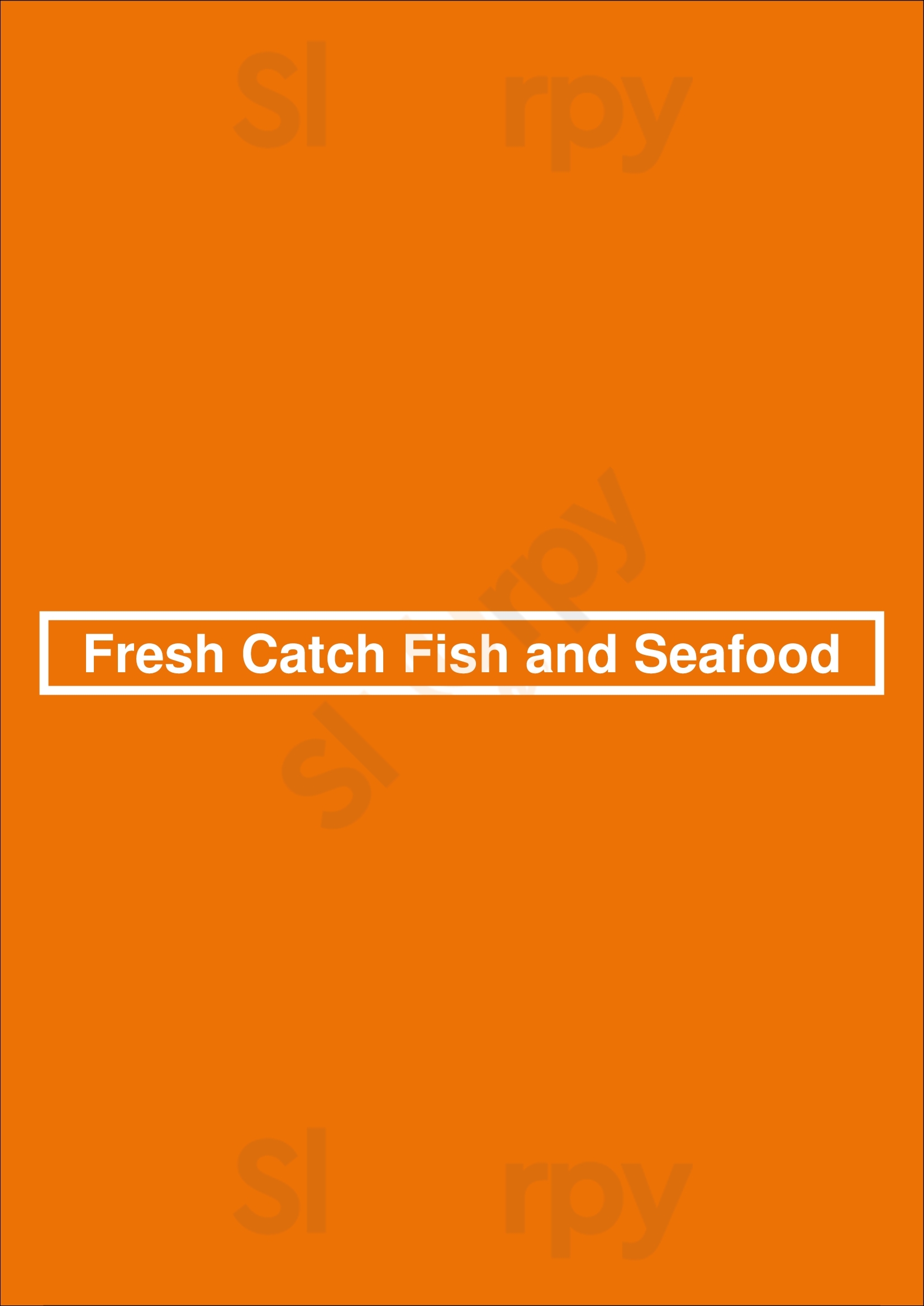 Fresh Catch Fish And Seafood Chicago Menu - 1