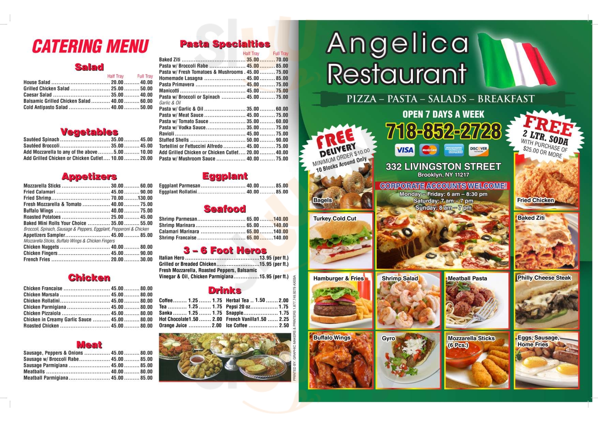 Angelica Brooklyn Menu - 1