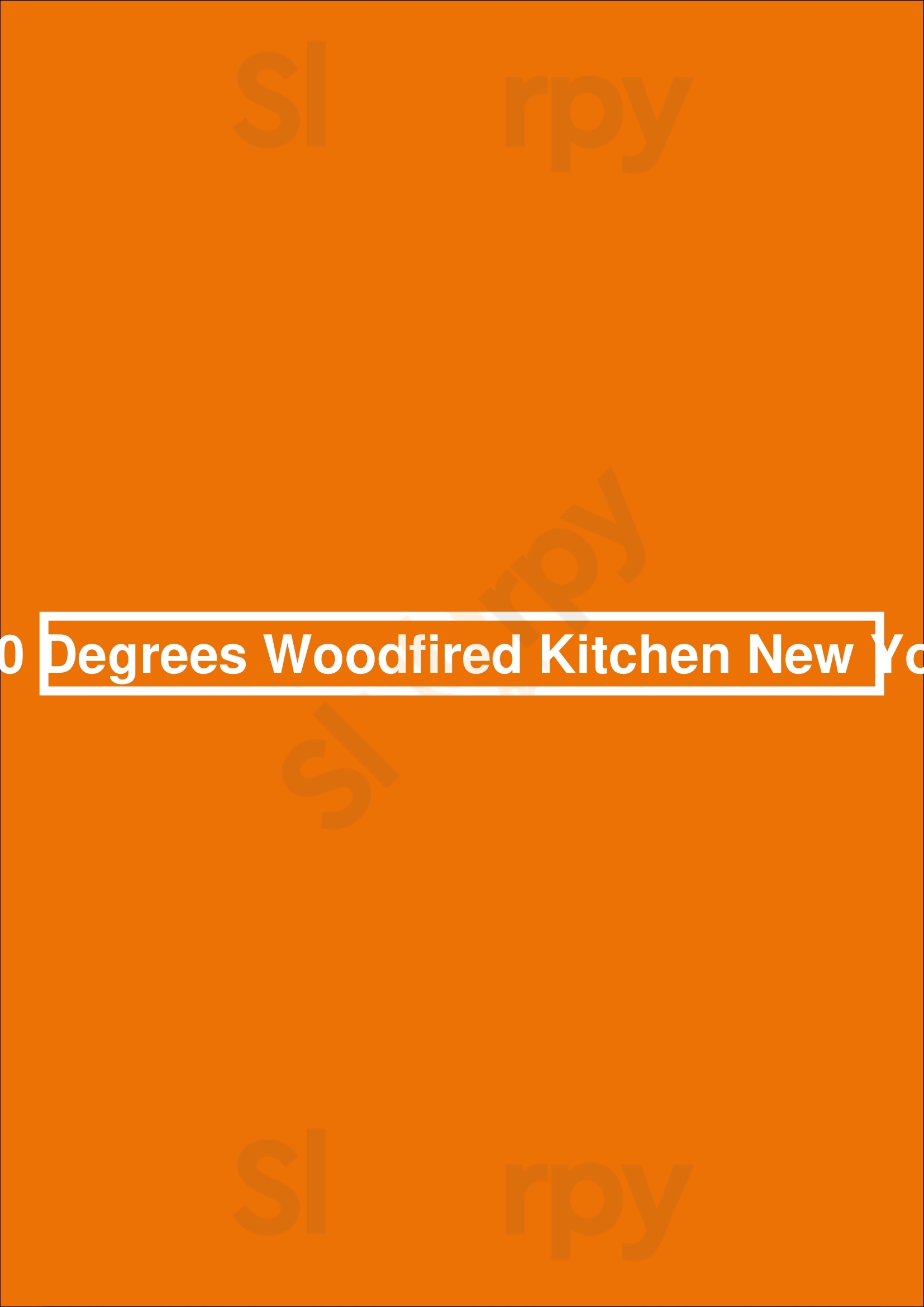 800 Degrees Woodfired Kitchen New York New York City Menu - 1