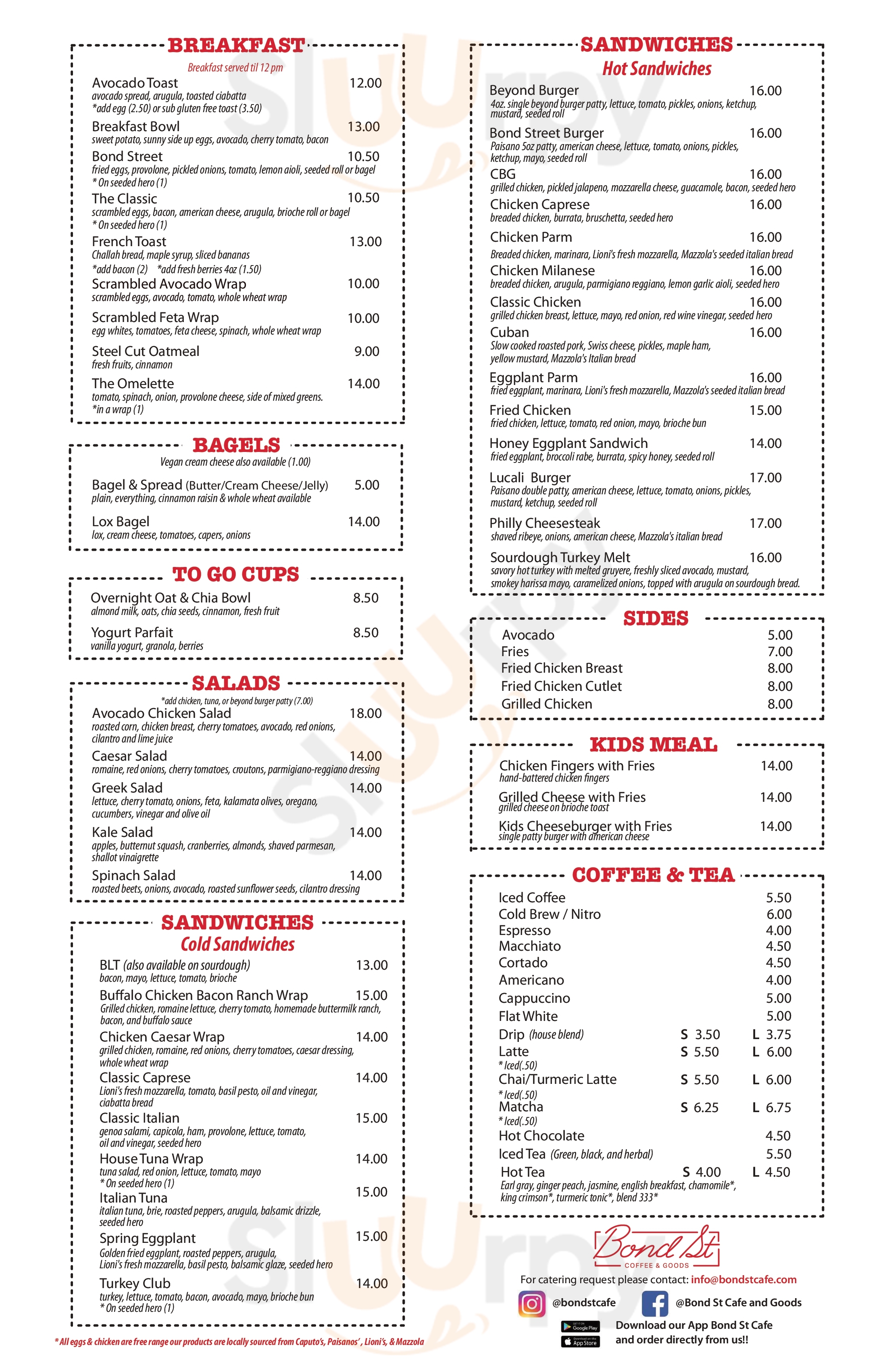 Main Menu - Original Bari's Of Midwood Incorporated