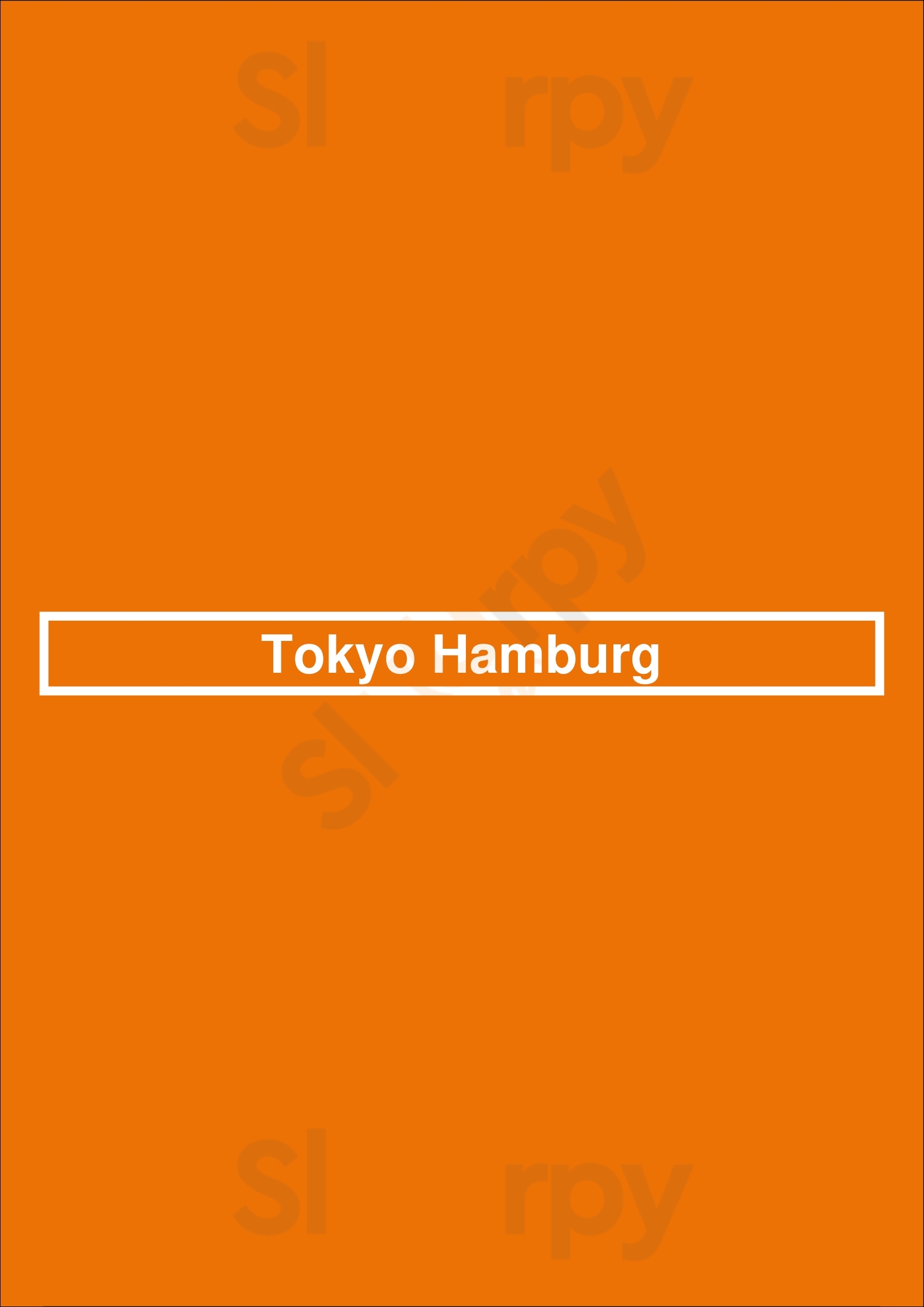 Tokyo Hamburg Los Angeles Menu - 1