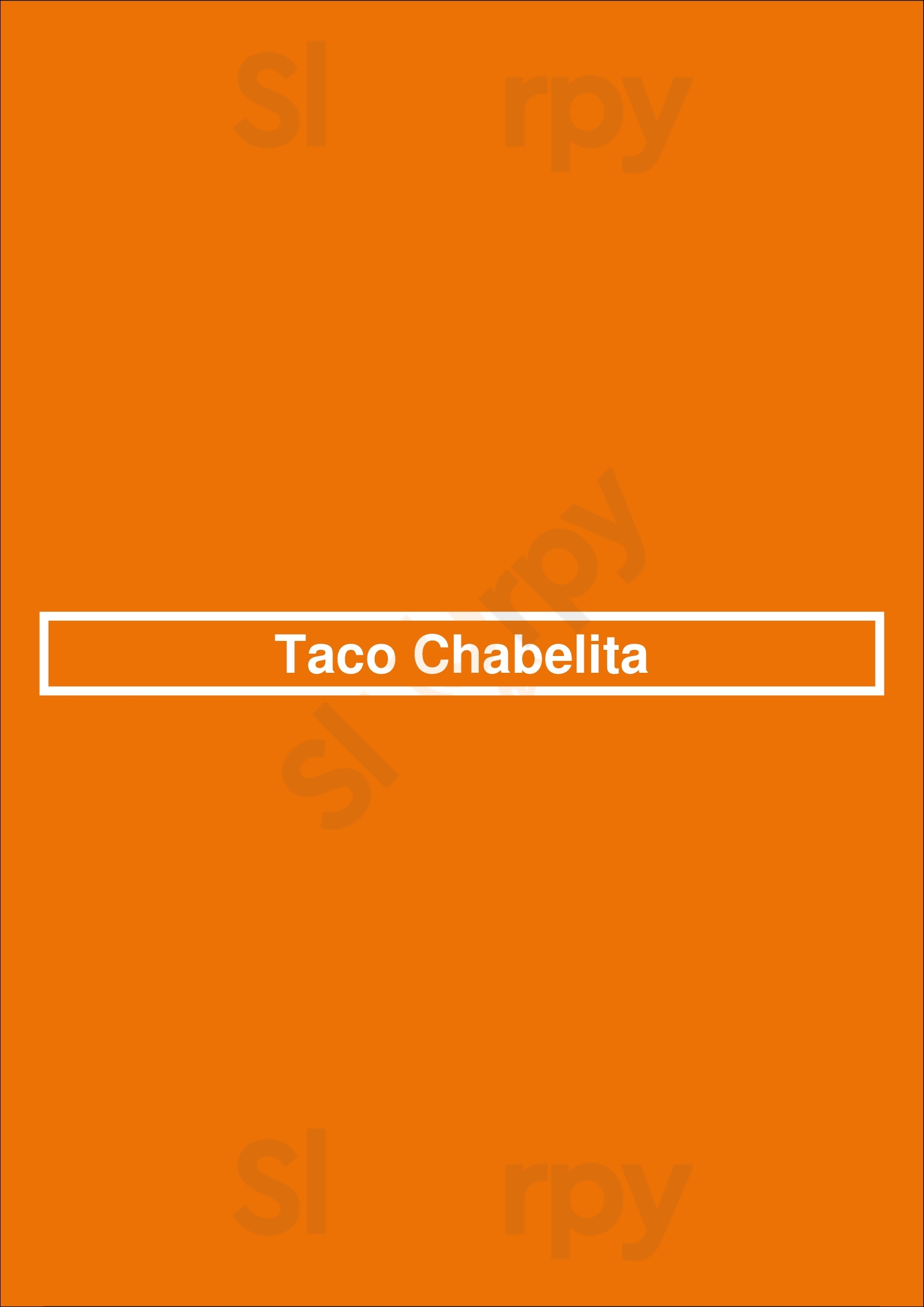 Taco Chabelita Los Angeles Menu - 1