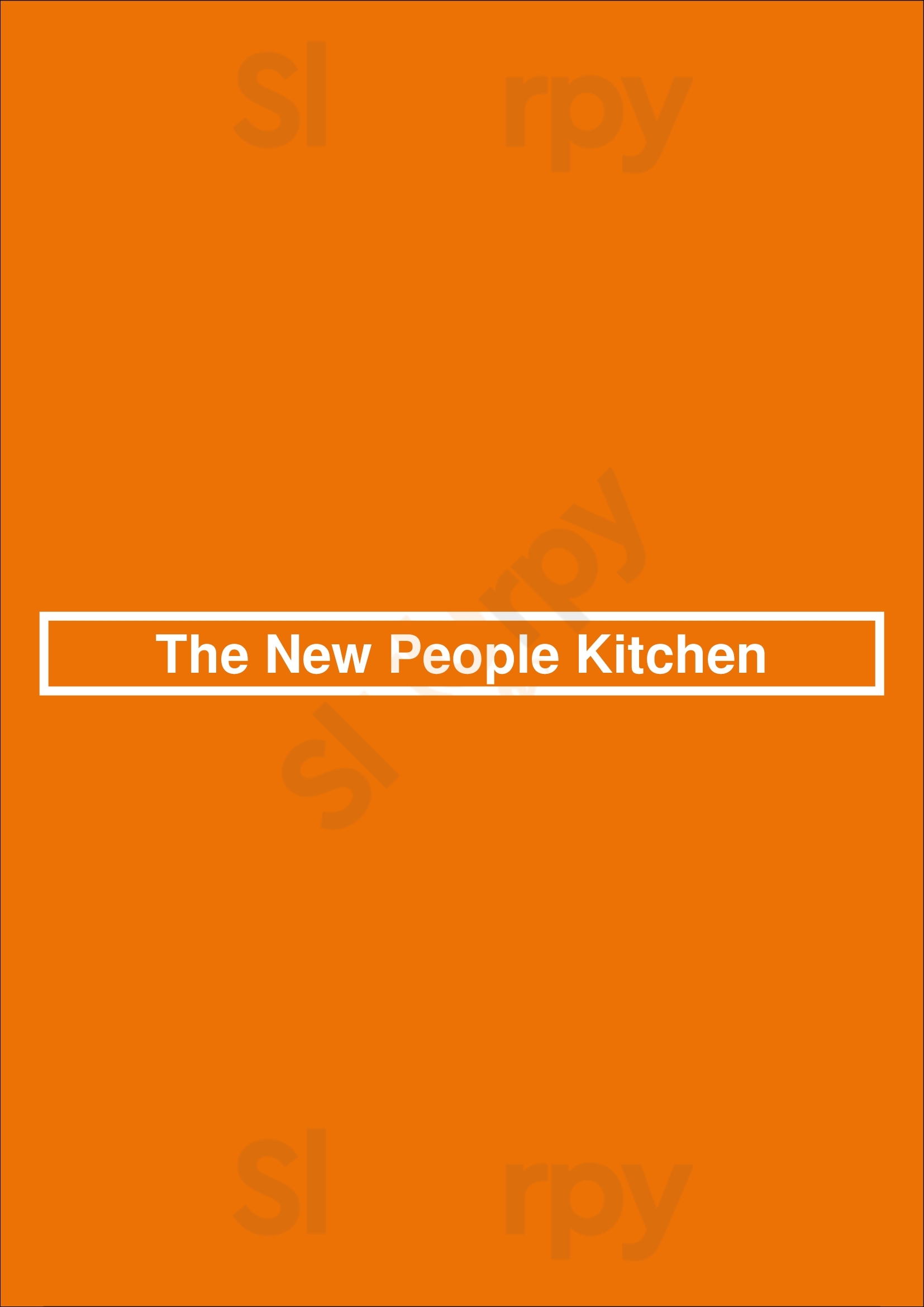 The New People Kitchen Brooklyn Menu - 1