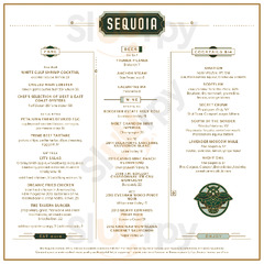 The Sequoia menu