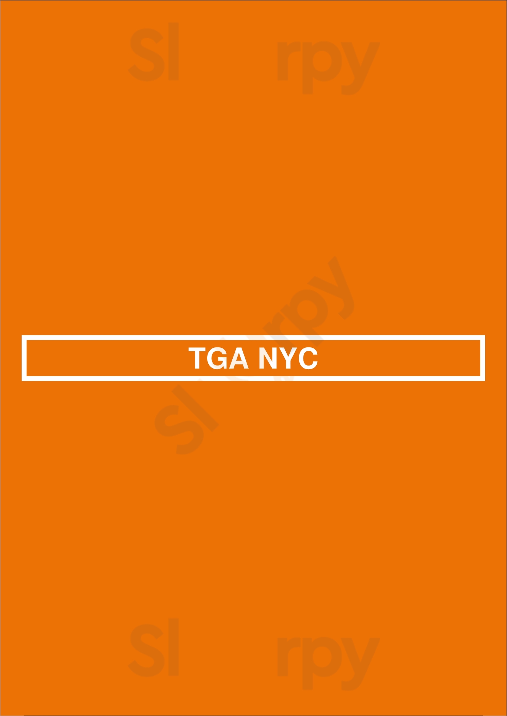 Main Menu - Tga Nyc