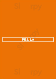 Pbj. La menu