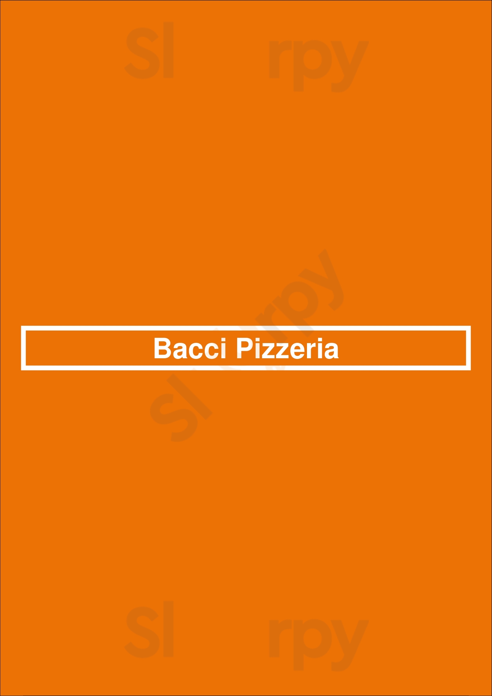 Bacci Pizzeria Chicago Menu - 1