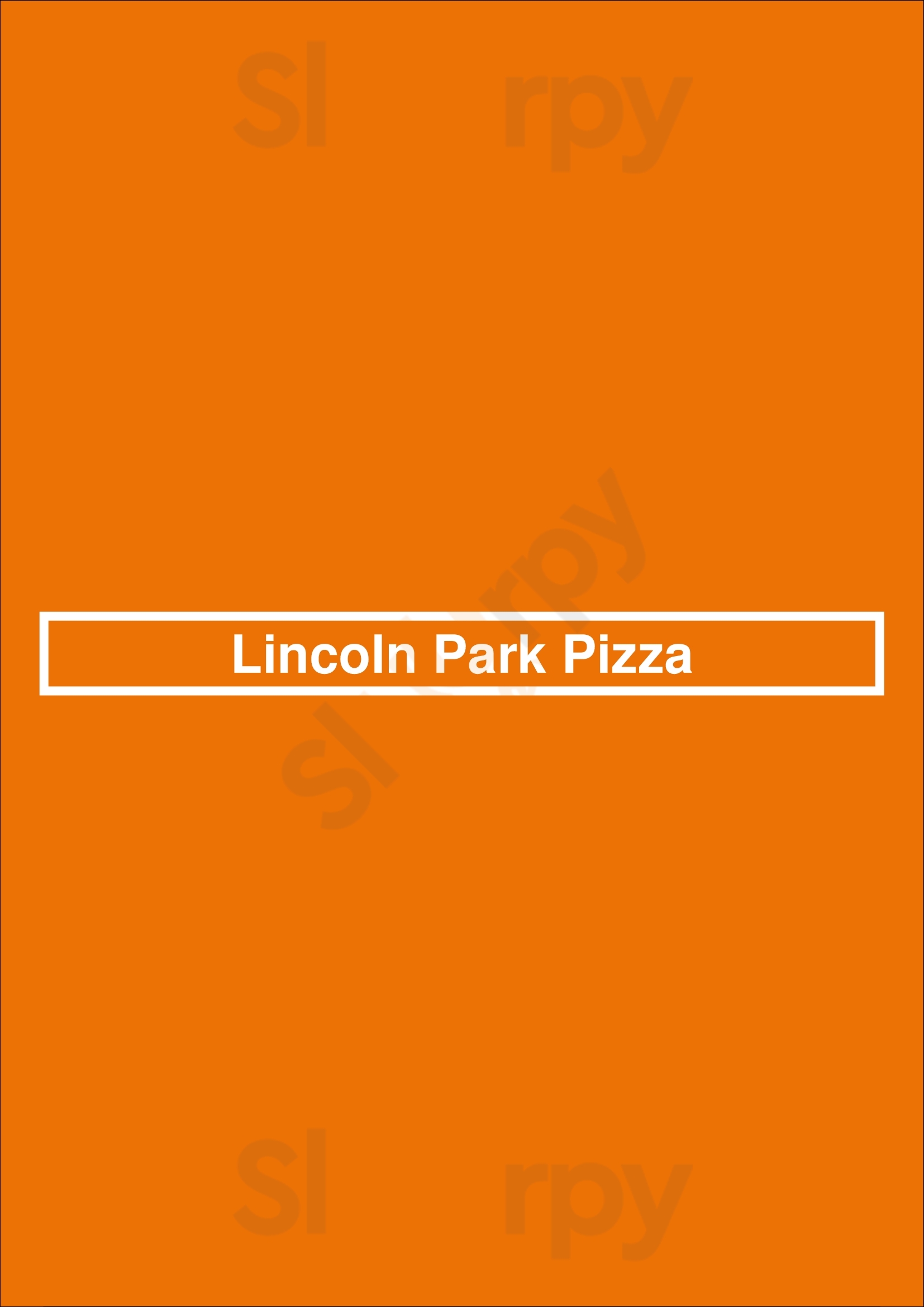 Lincoln Park Pizza Chicago Menu - 1