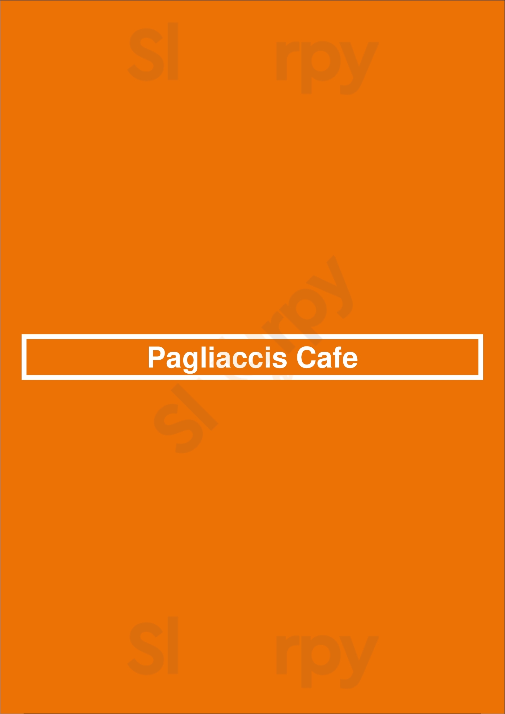 Pagliaccis Cafe Los Angeles Menu - 1