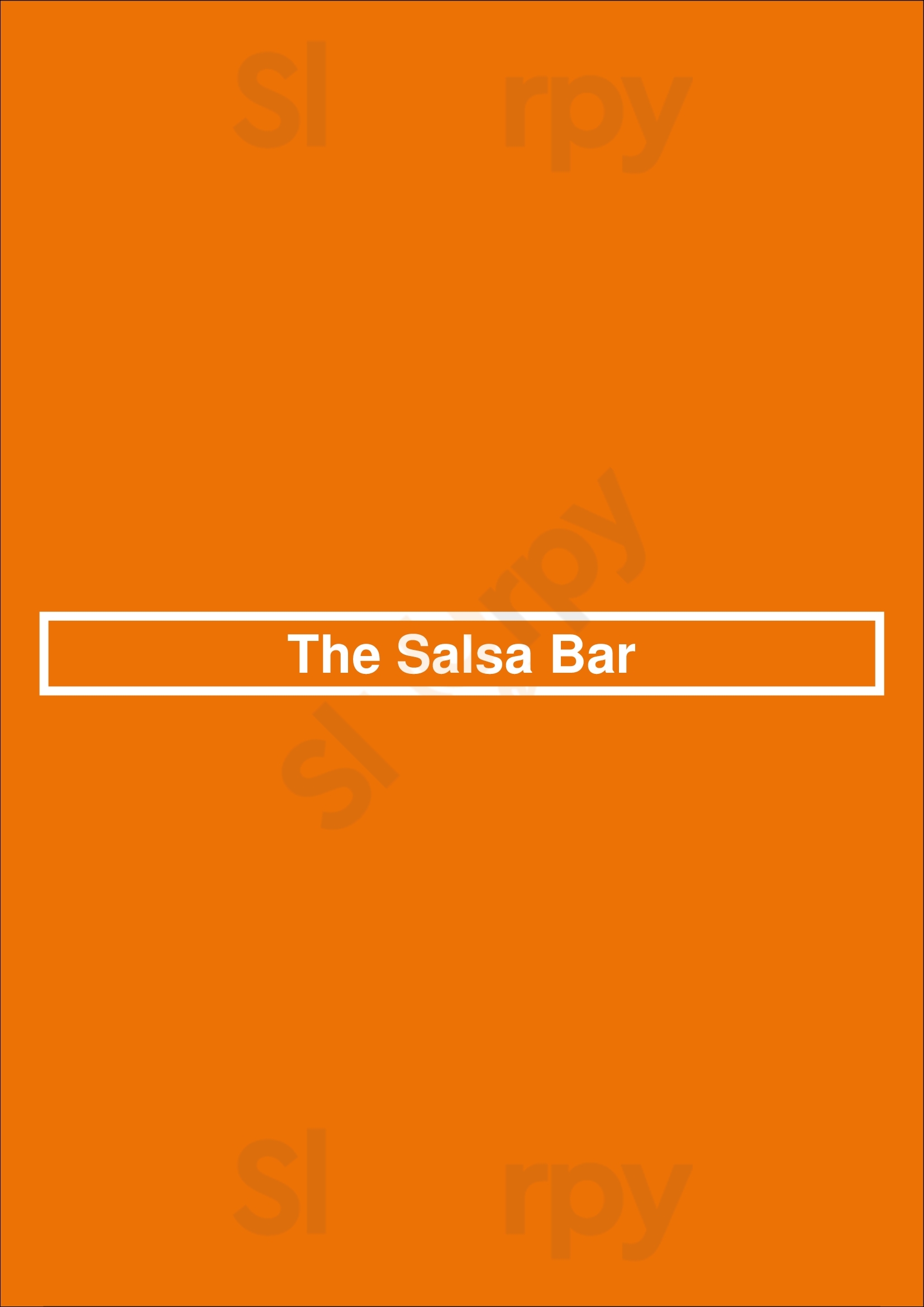 The Salsa Bar Los Angeles Menu - 1