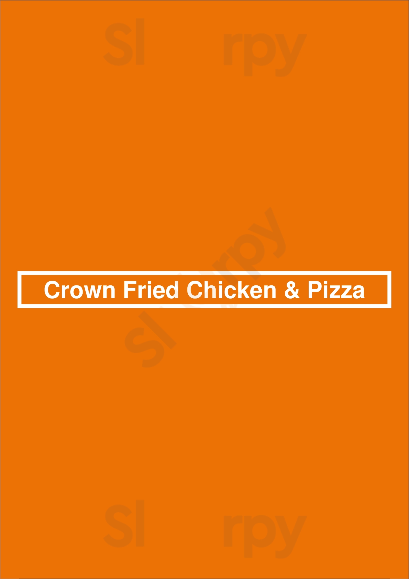 Crown Fried Chicken & Pizza Brooklyn Menu - 1