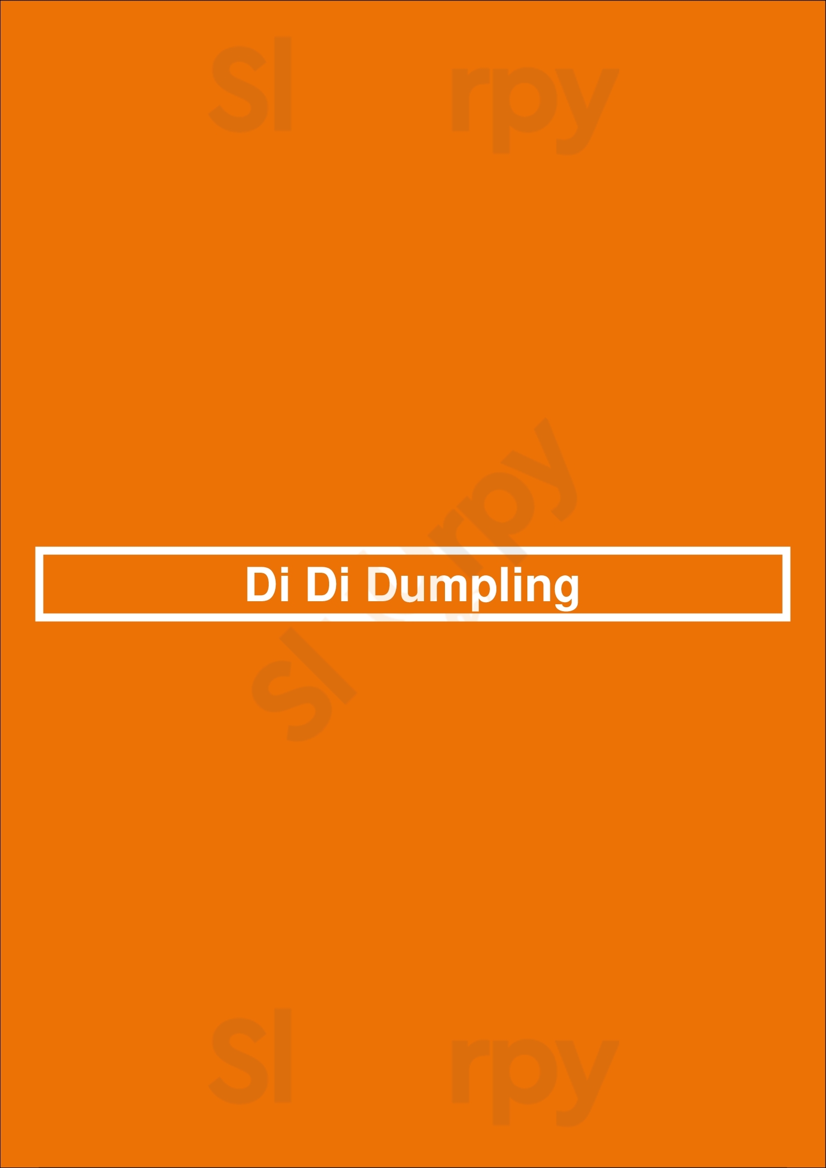 Di Di Dumpling New York City Menu - 1