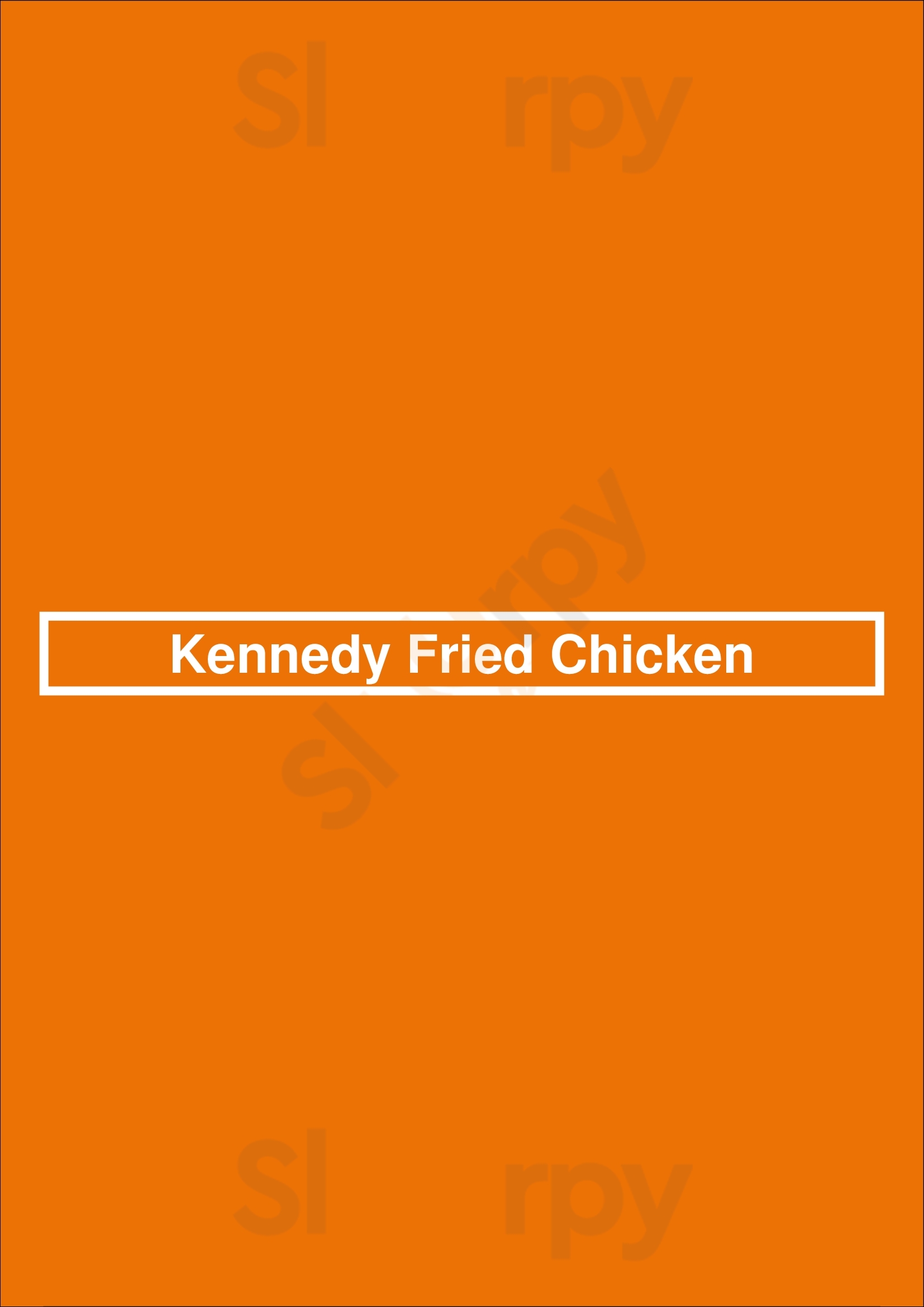 Kennedy Fried Chicken Brooklyn Menu - 1