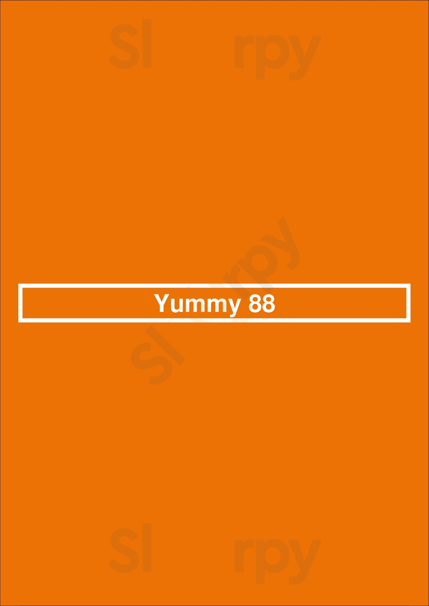 Main Menu - Yummy 88