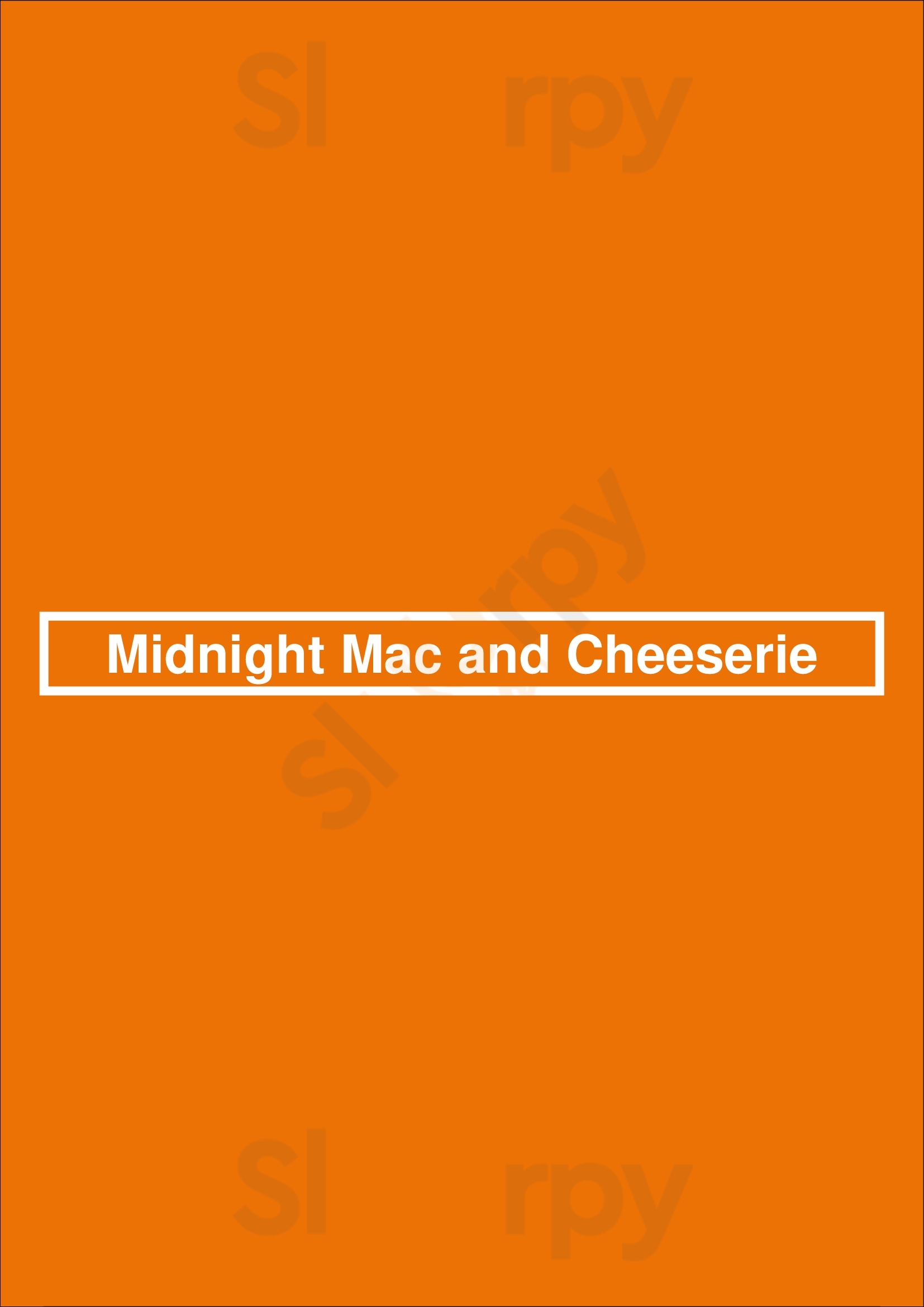 Midnight Mac And Cheeserie Chicago Menu - 1