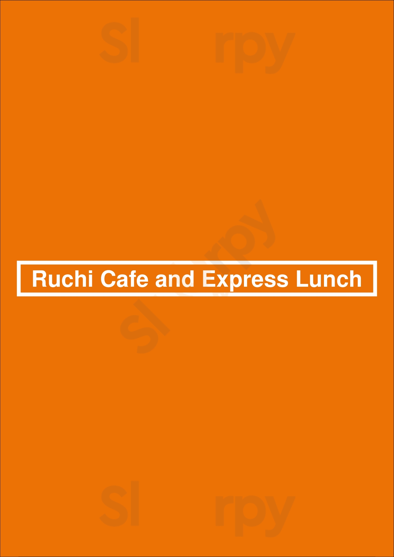 Ruchi Cafe And Express Lunch Chicago Menu - 1