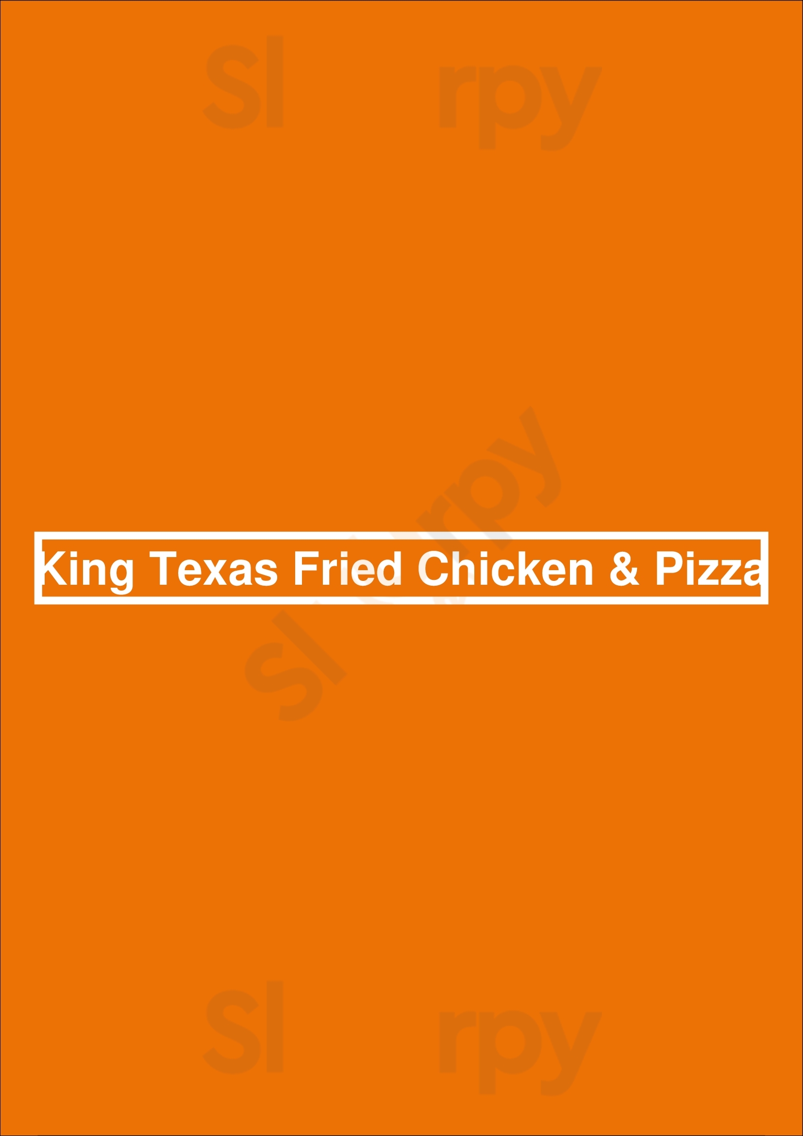 King Texas Fried Chicken & Pizza Brooklyn Menu - 1