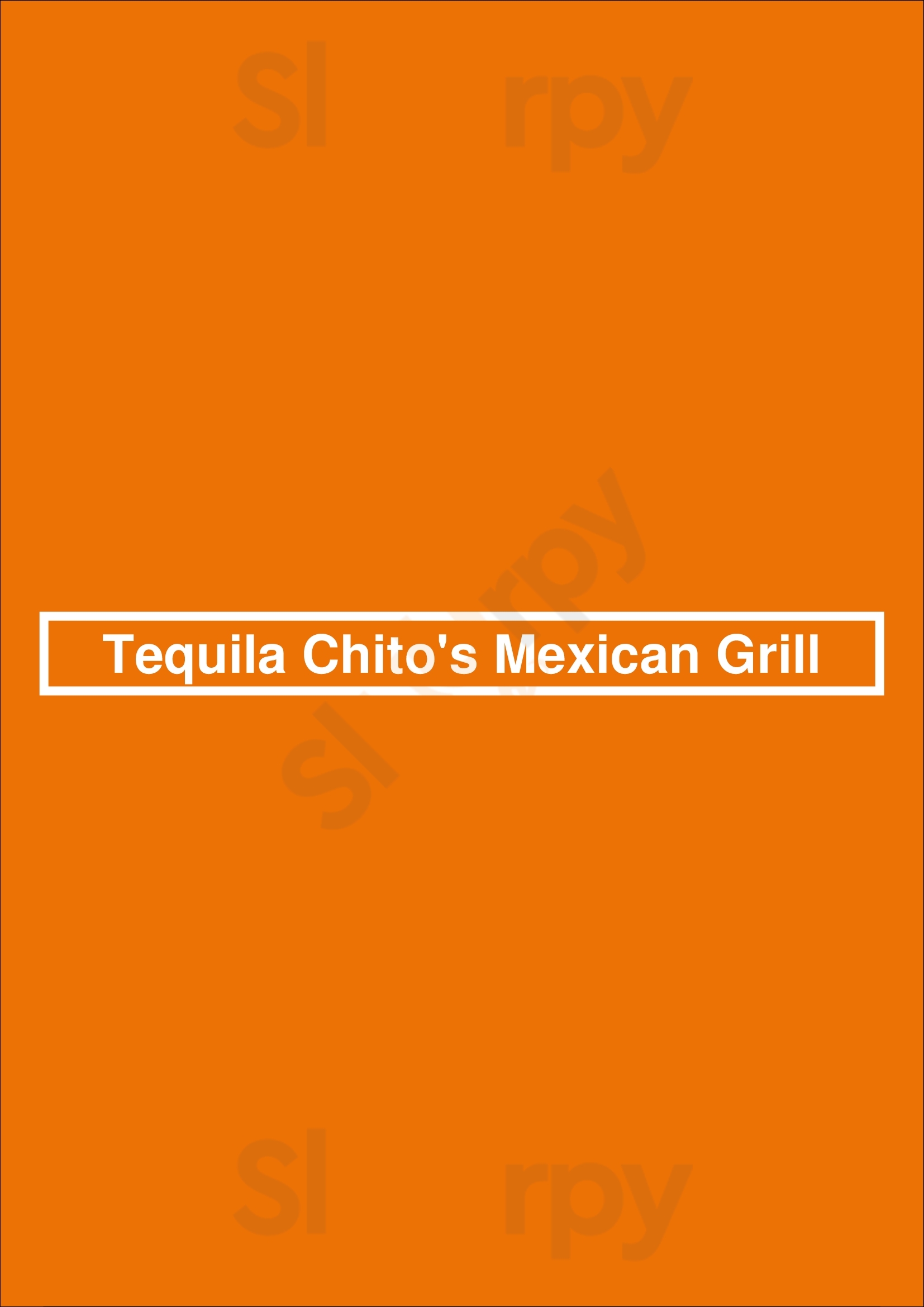 Tequila Chito's Mexican Grill New York City Menu - 1