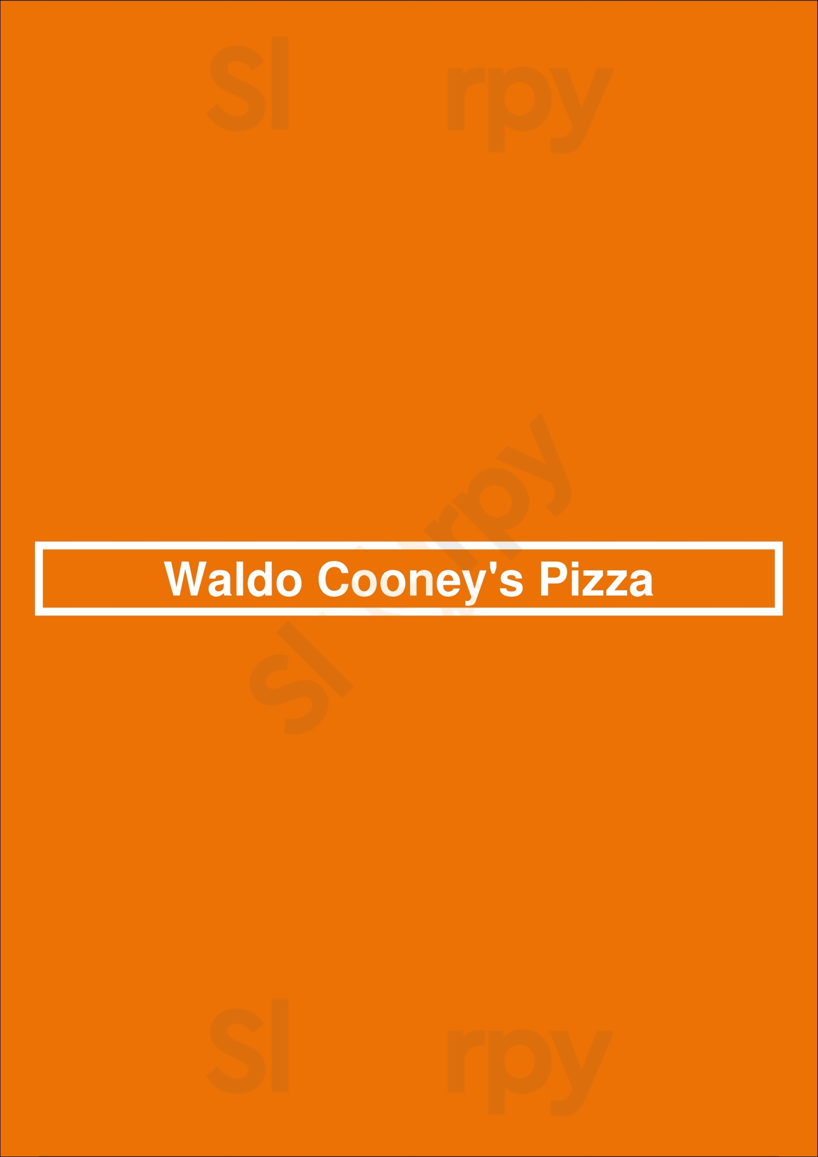 Waldo Cooney's Pizza Chicago Menu - 1