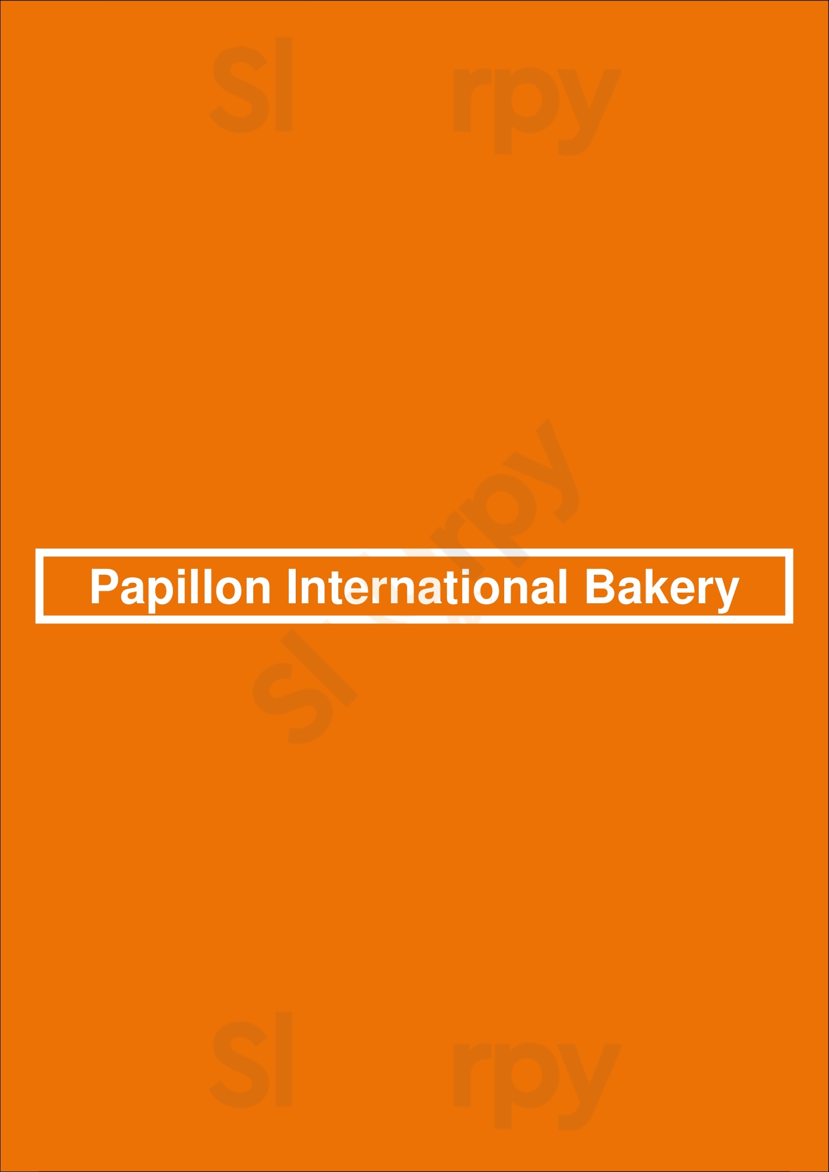 Papillon International Bakery Los Angeles Menu - 1