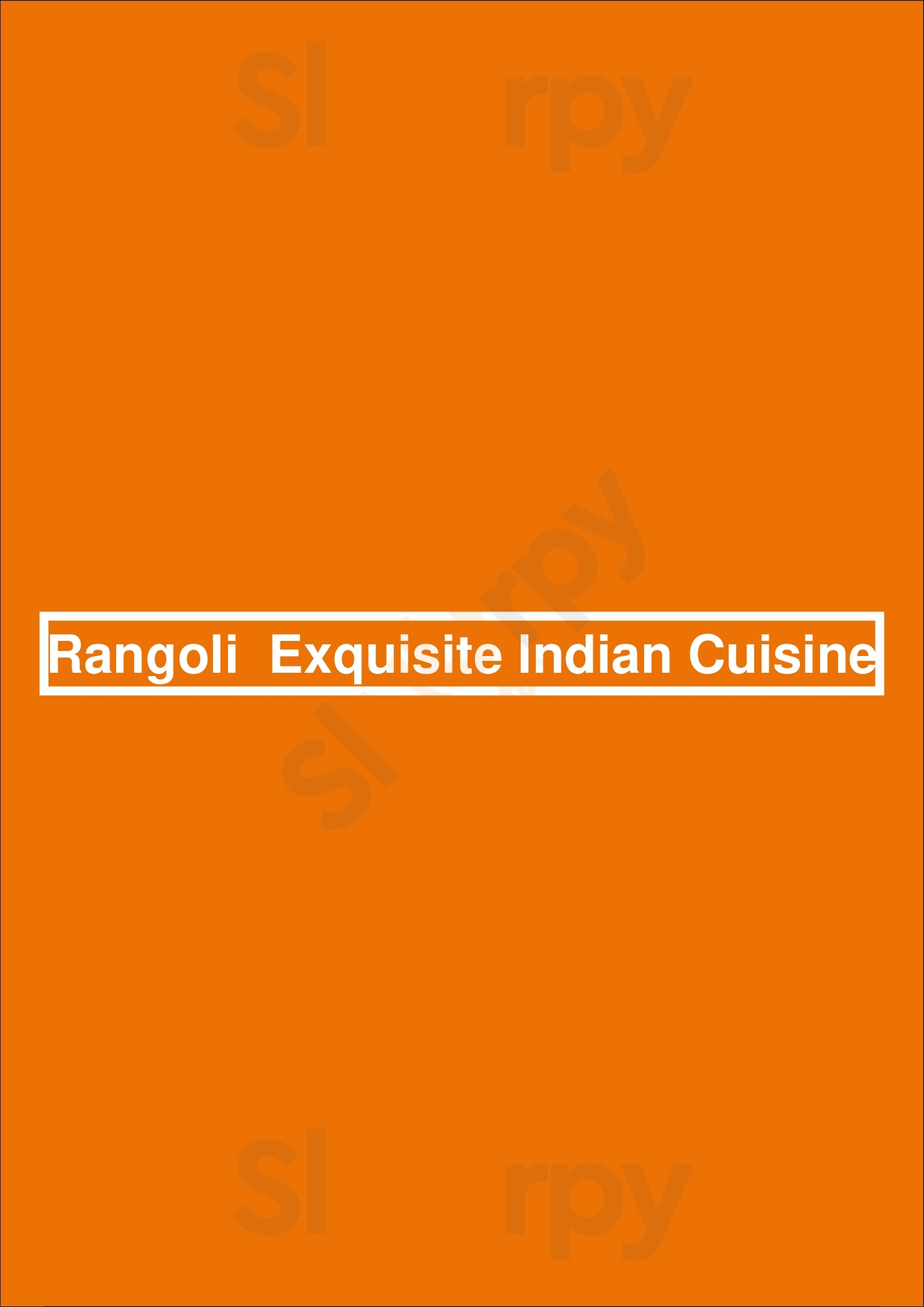 Rangoli  Exquisite Indian Cuisine New York City Menu - 1