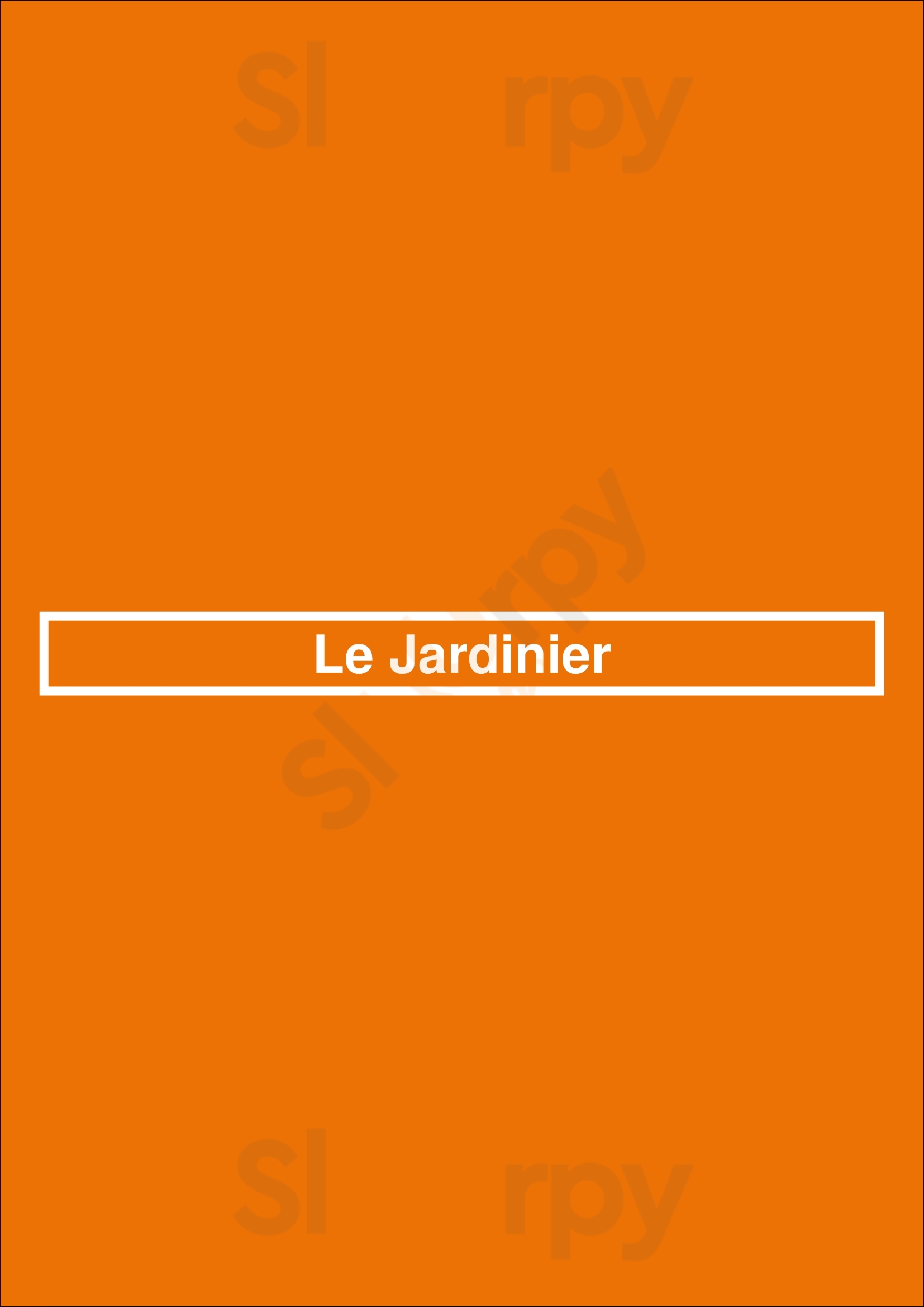 Le Jardinier New York City Menu - 1