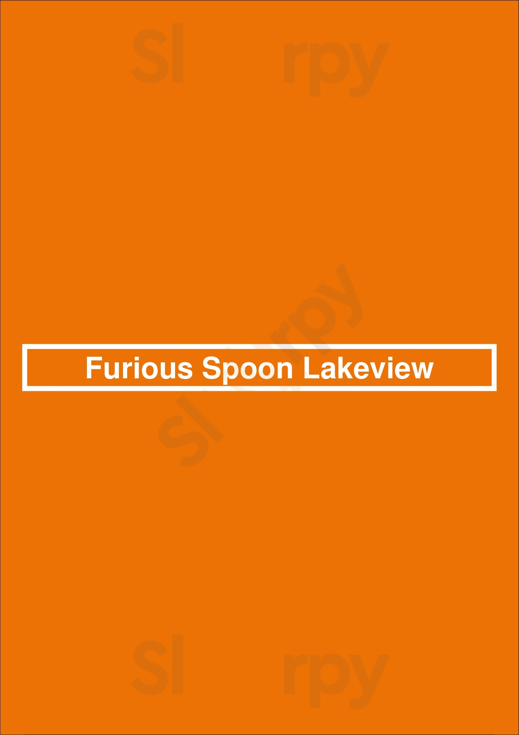 Furious Spoon Lakeview Chicago Menu - 1