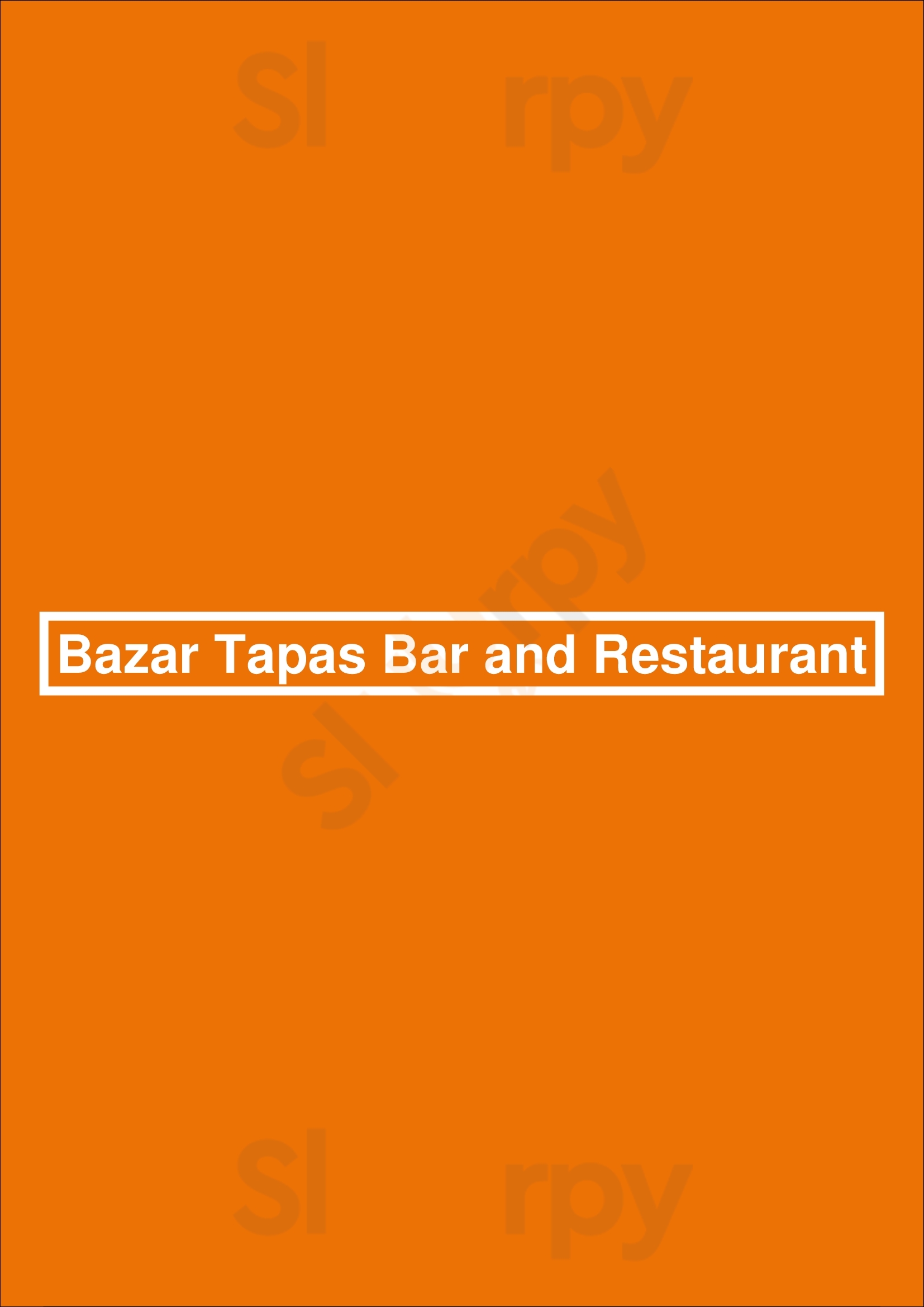 Bazár Tapas Bar & Restaurant New York City Menu - 1