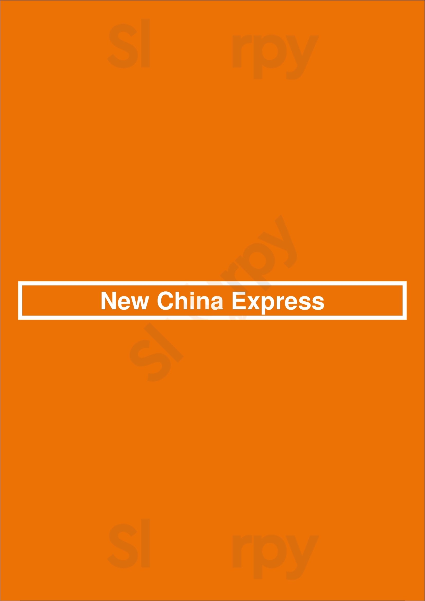 New China Express Chicago Menu - 1