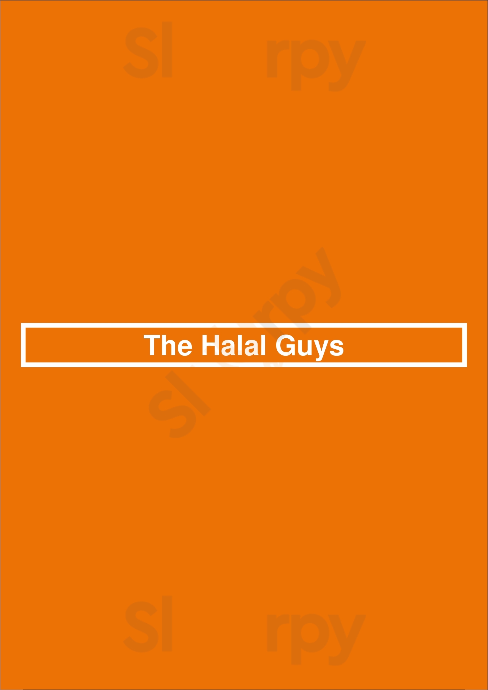 The Halal Guys New York City Menu - 1