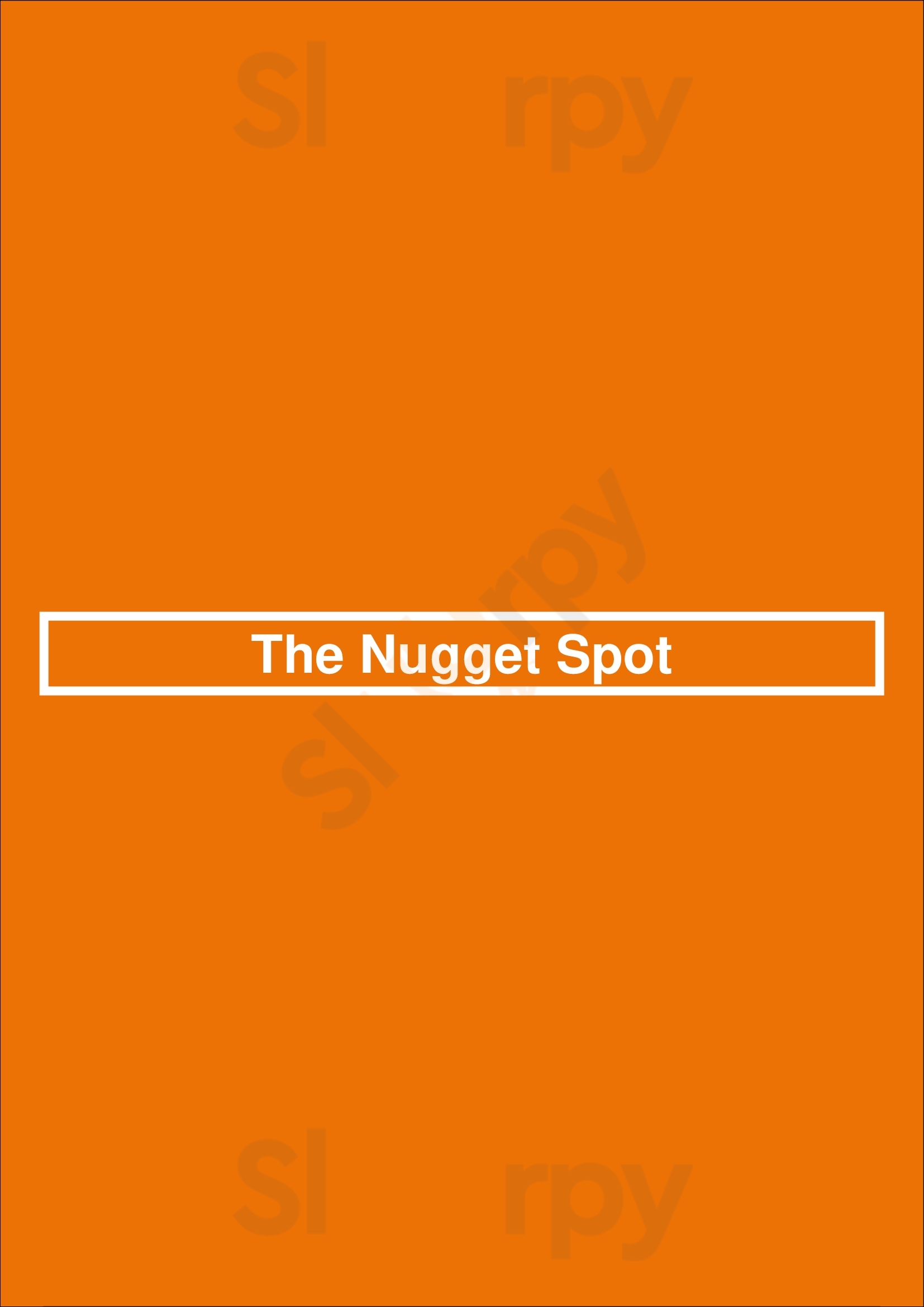 Main Menu - The Nugget Spot