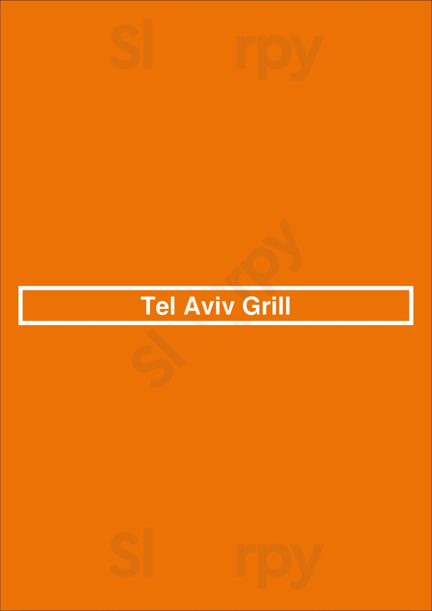 Tel Aviv Kosher Grill Los Angeles Menu - 1