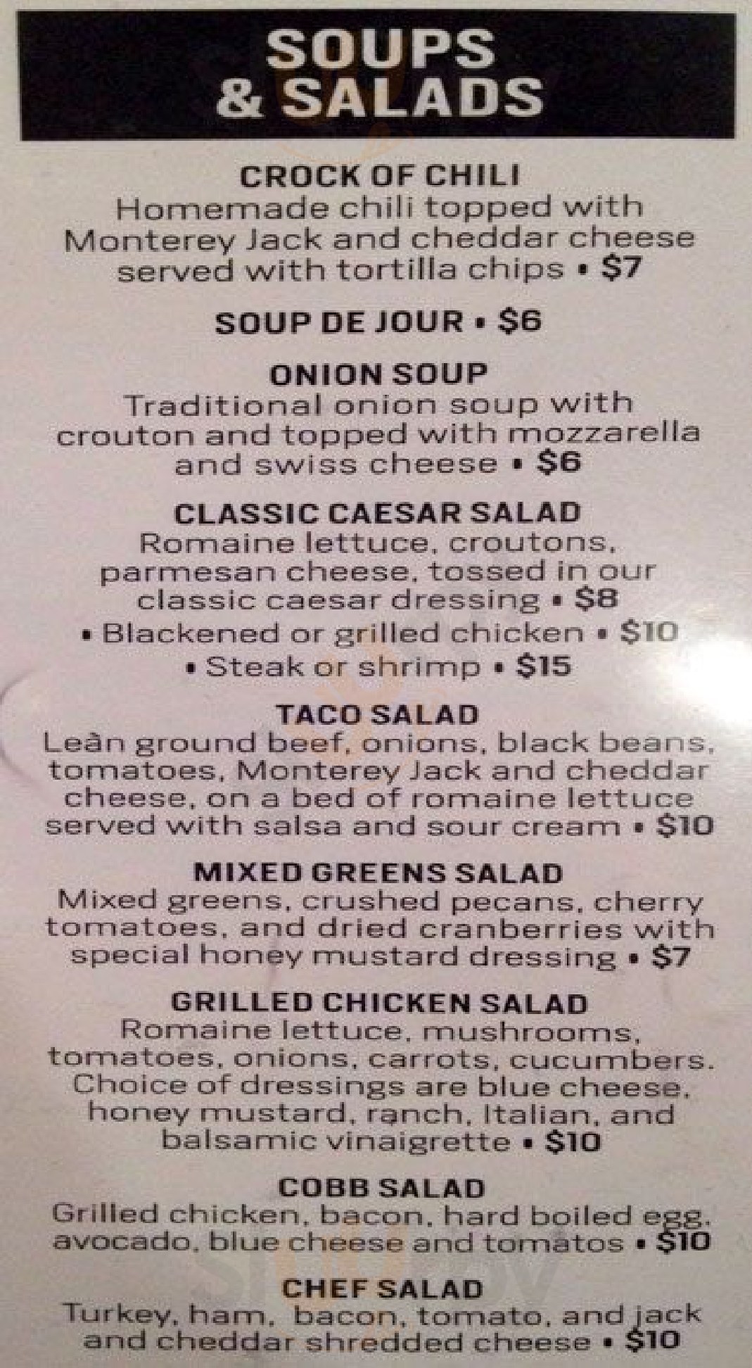 Lincoln Park Grill New York City Menu - 1