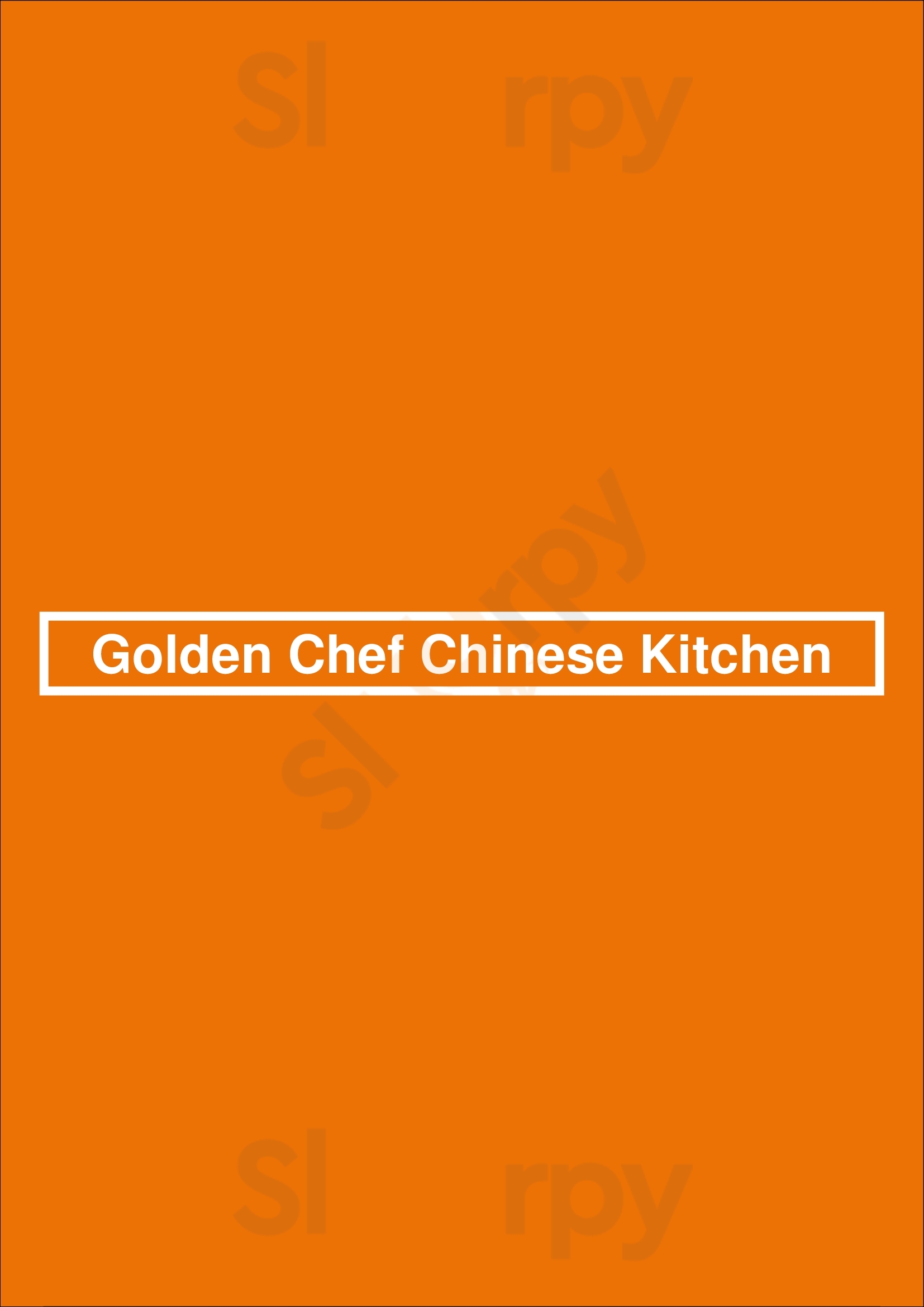 Golden Chef Chinese Kitchen Chicago Menu - 1