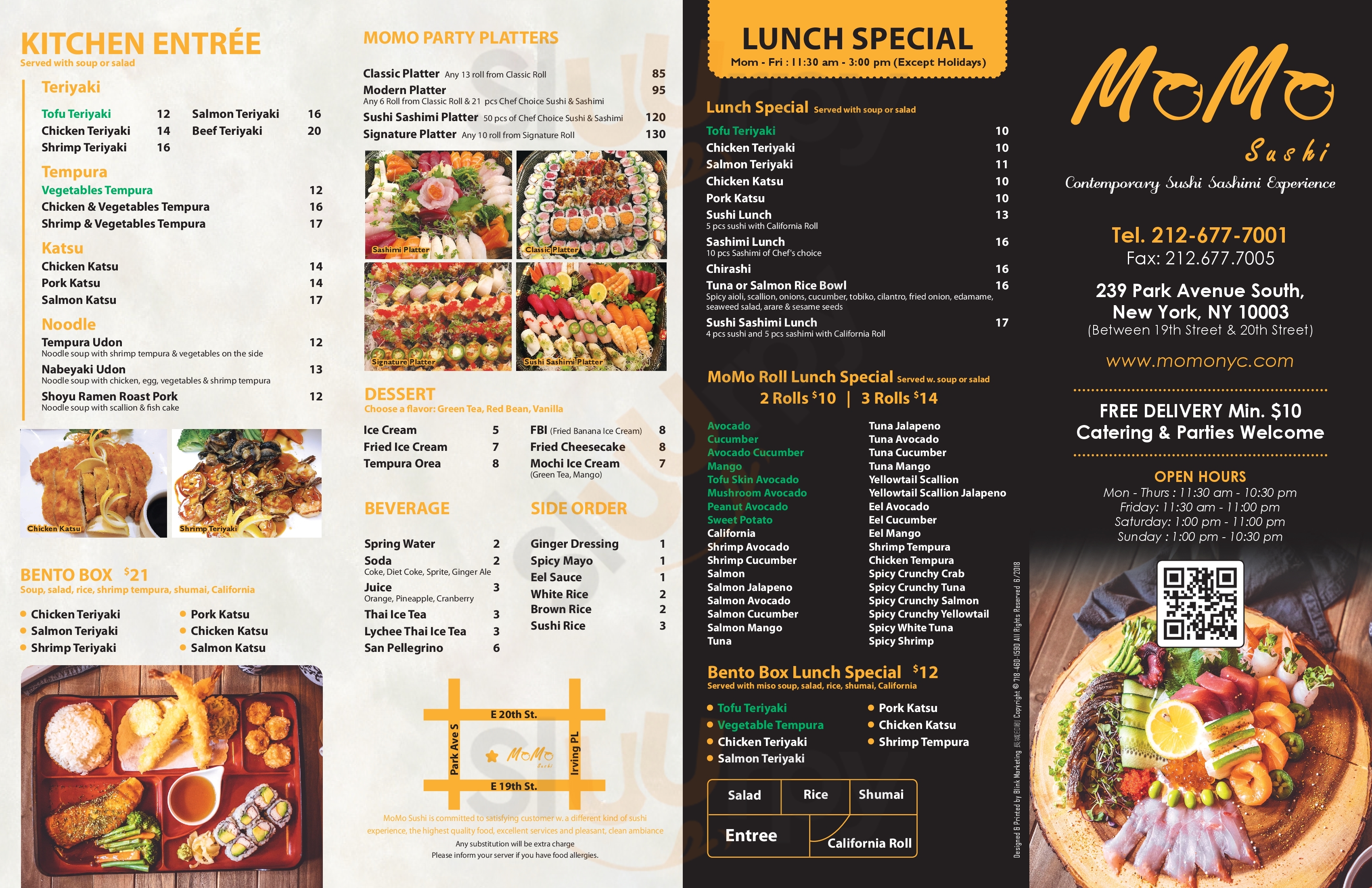 Main Menu - Momo Sushi