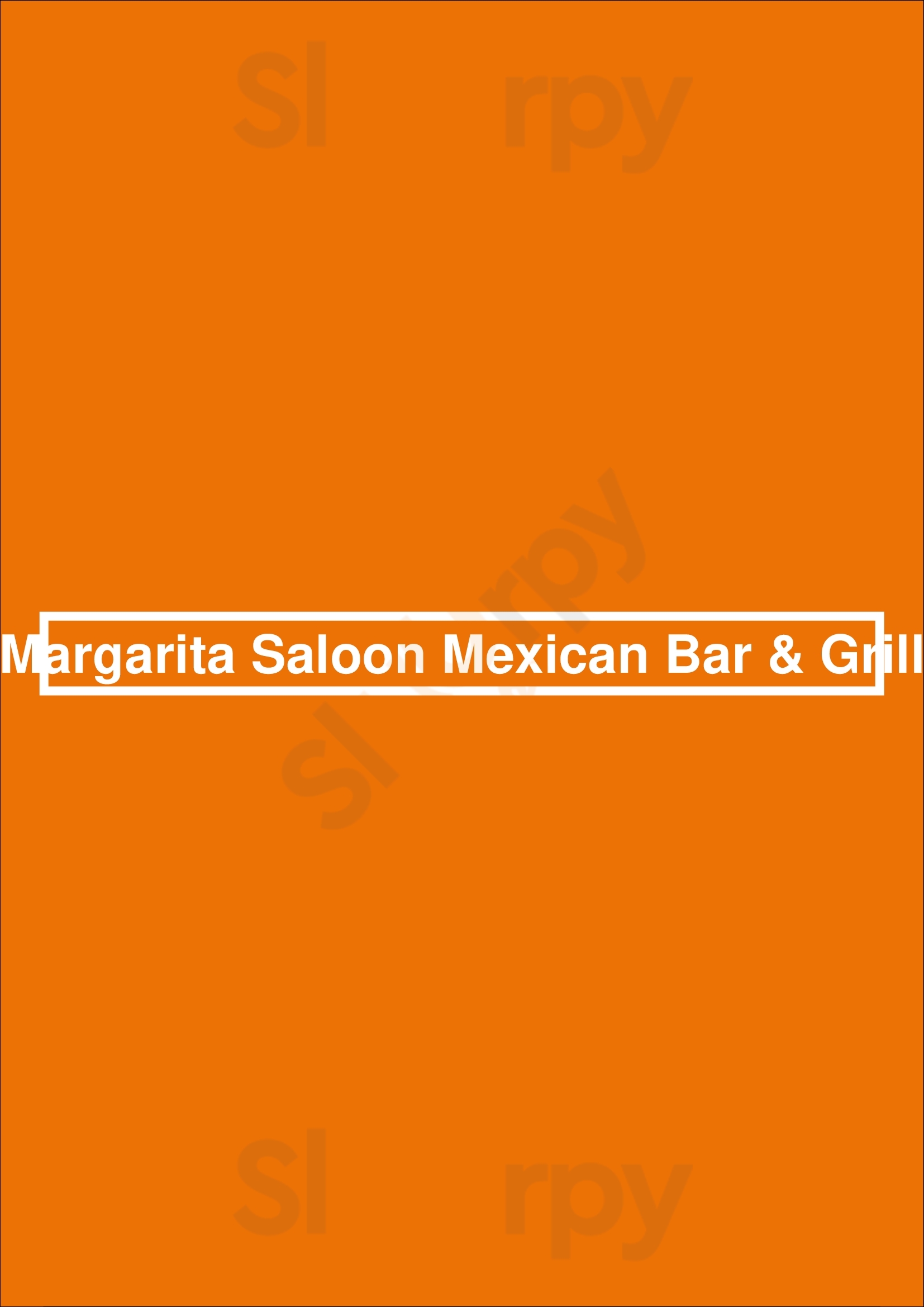 Margarita Saloon Mexican Bar & Grill New York City Menu - 1