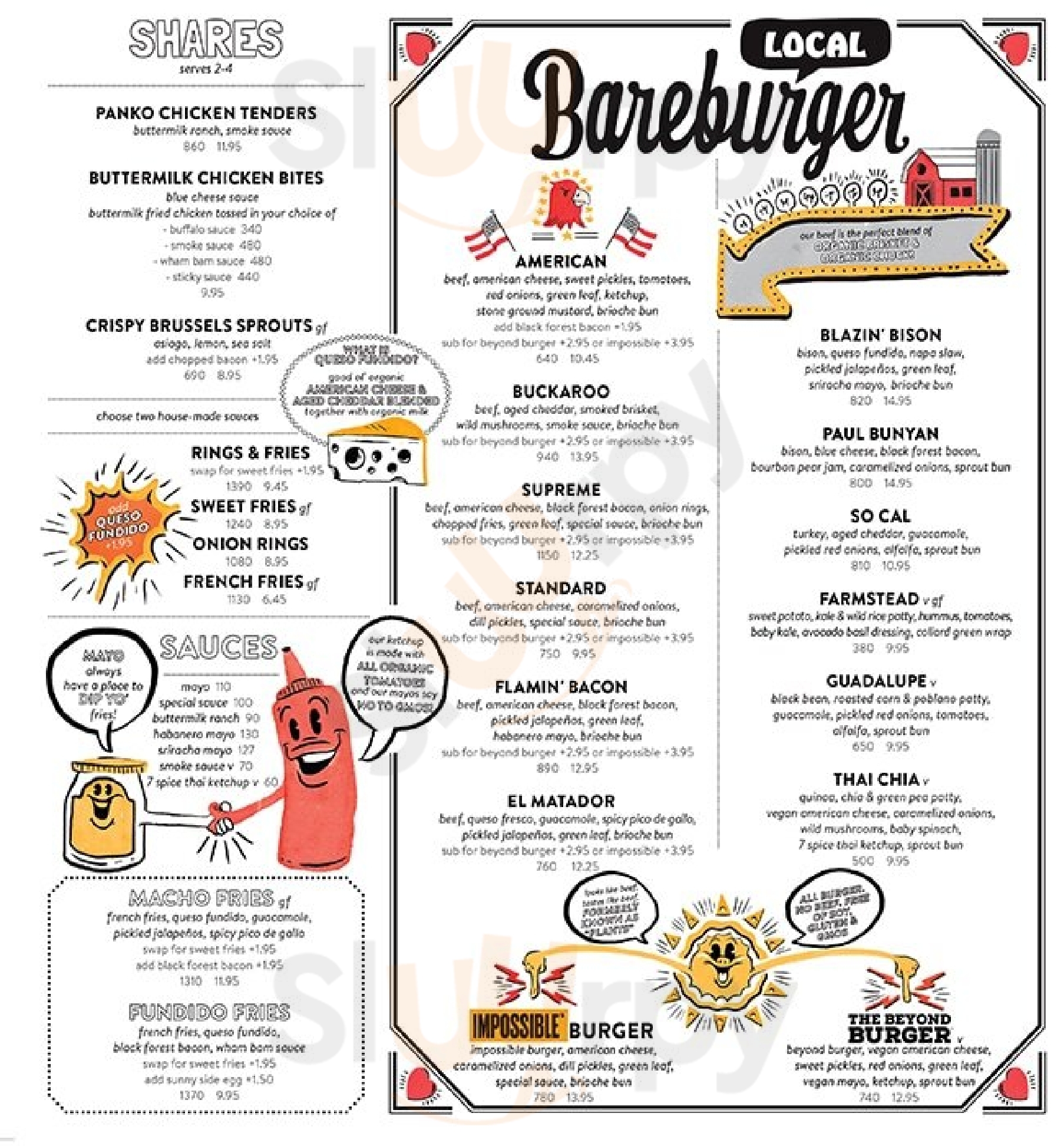 Bareburger - Yorkville New York City Menu - 1