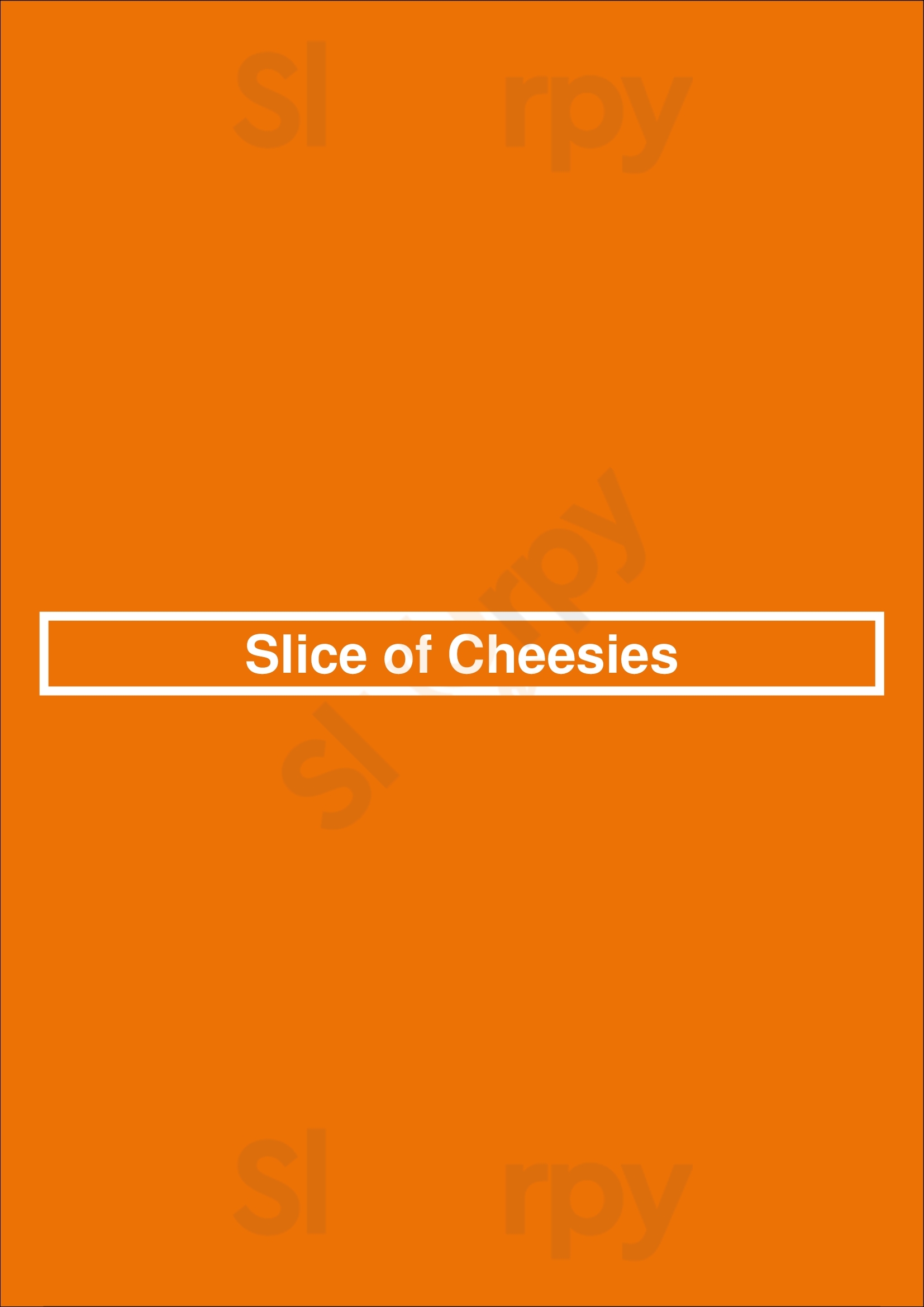 Main Menu - Slice Of Cheesies
