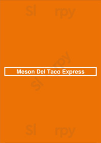 Meson Del Taco Express menu