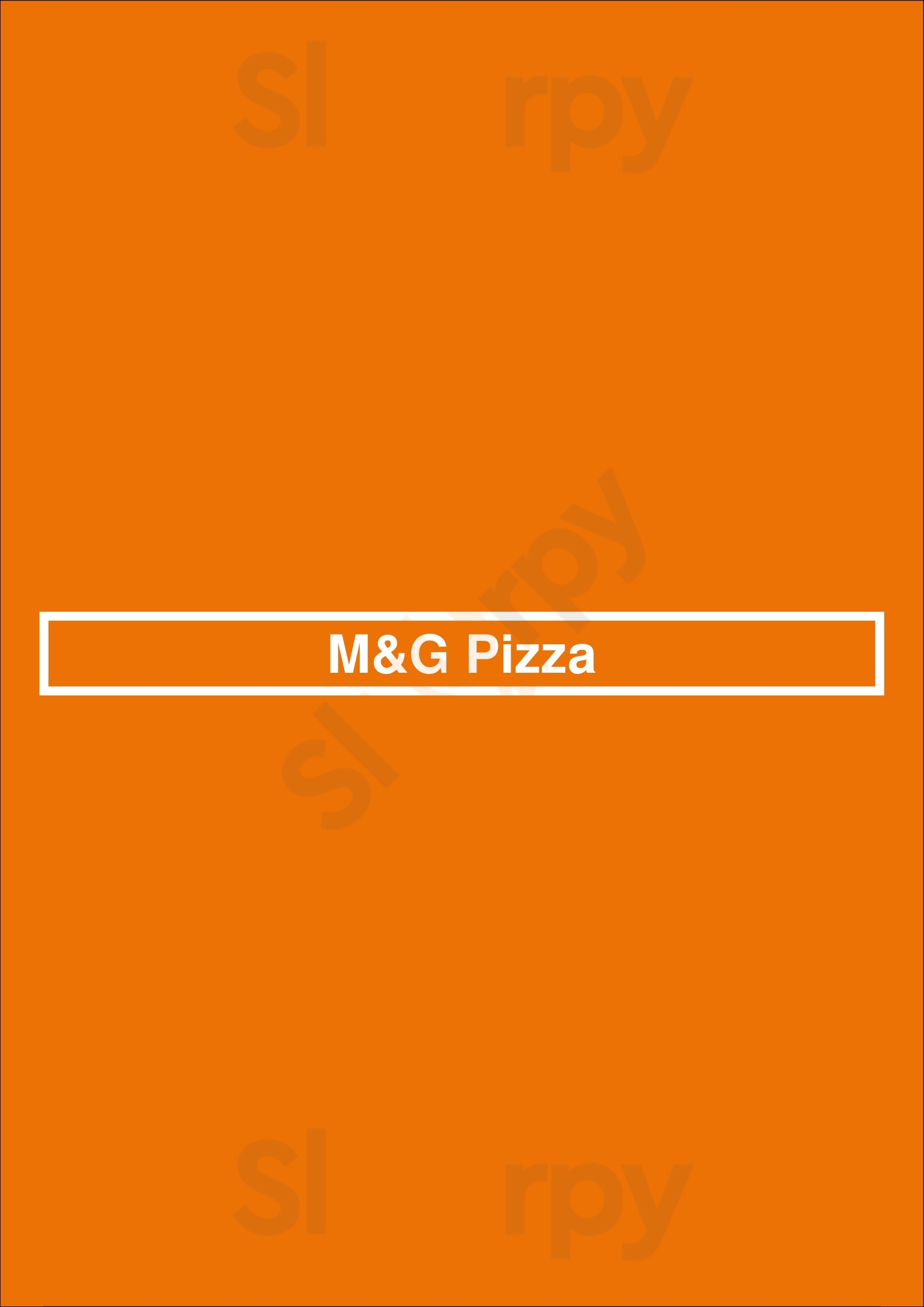 M&g Pizza Chicago Menu - 1