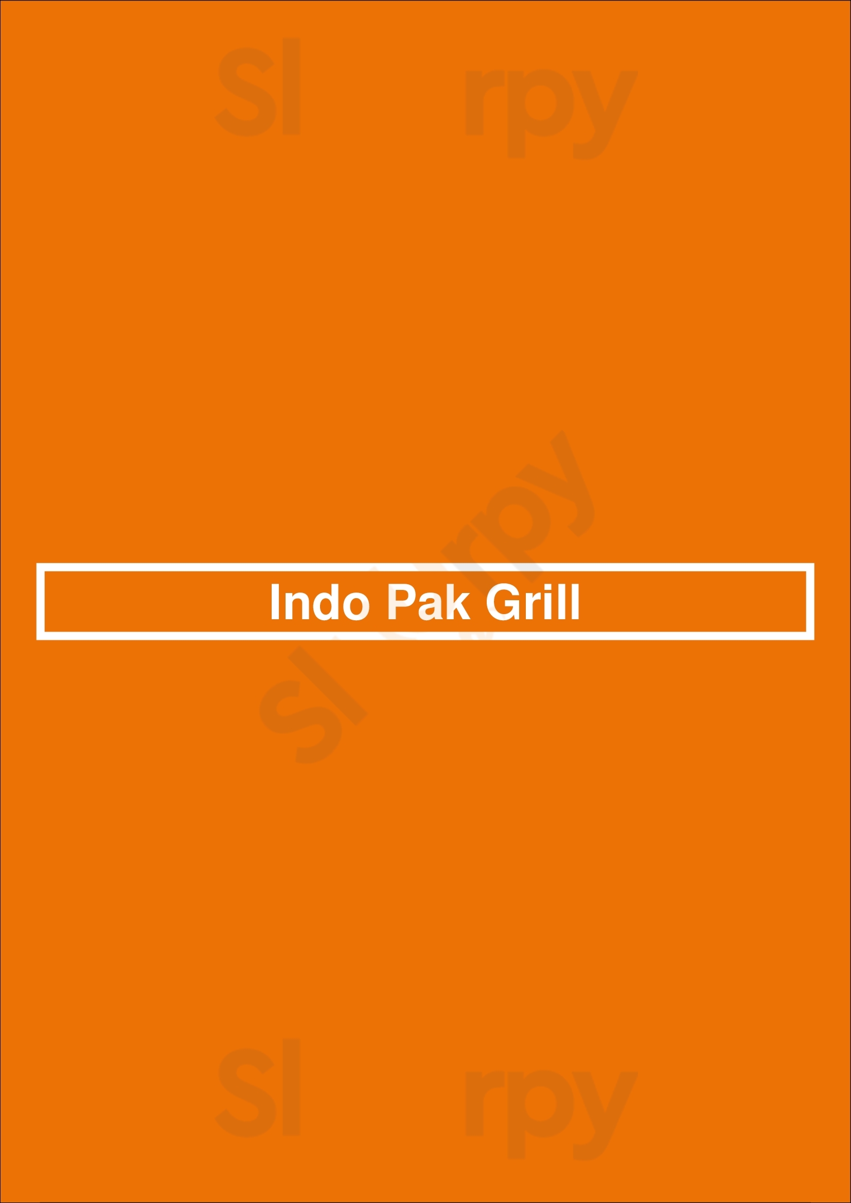 Main Menu - Indo Pak Grill