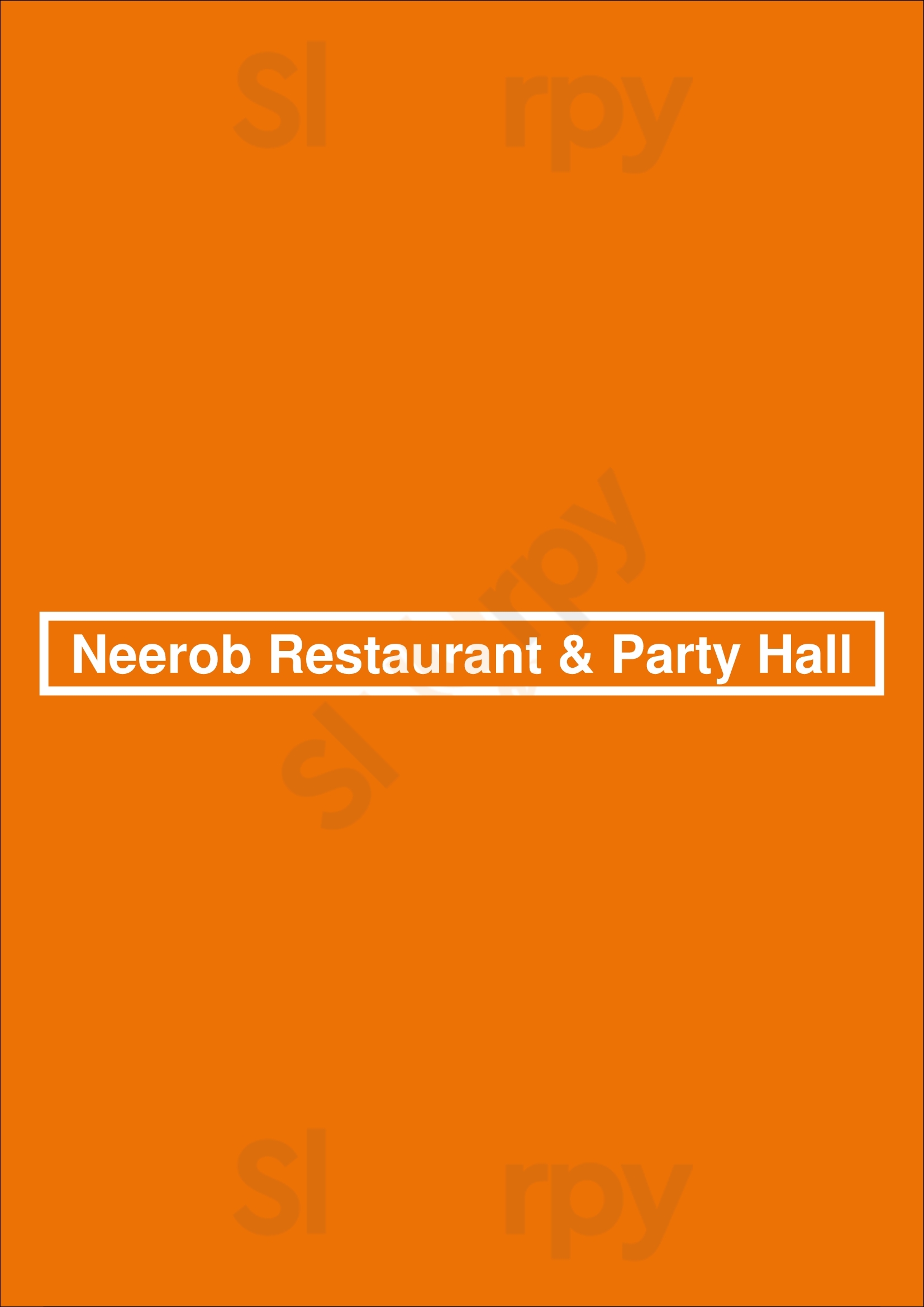 Neerob Restaurant & Party Hall New York City Menu - 1
